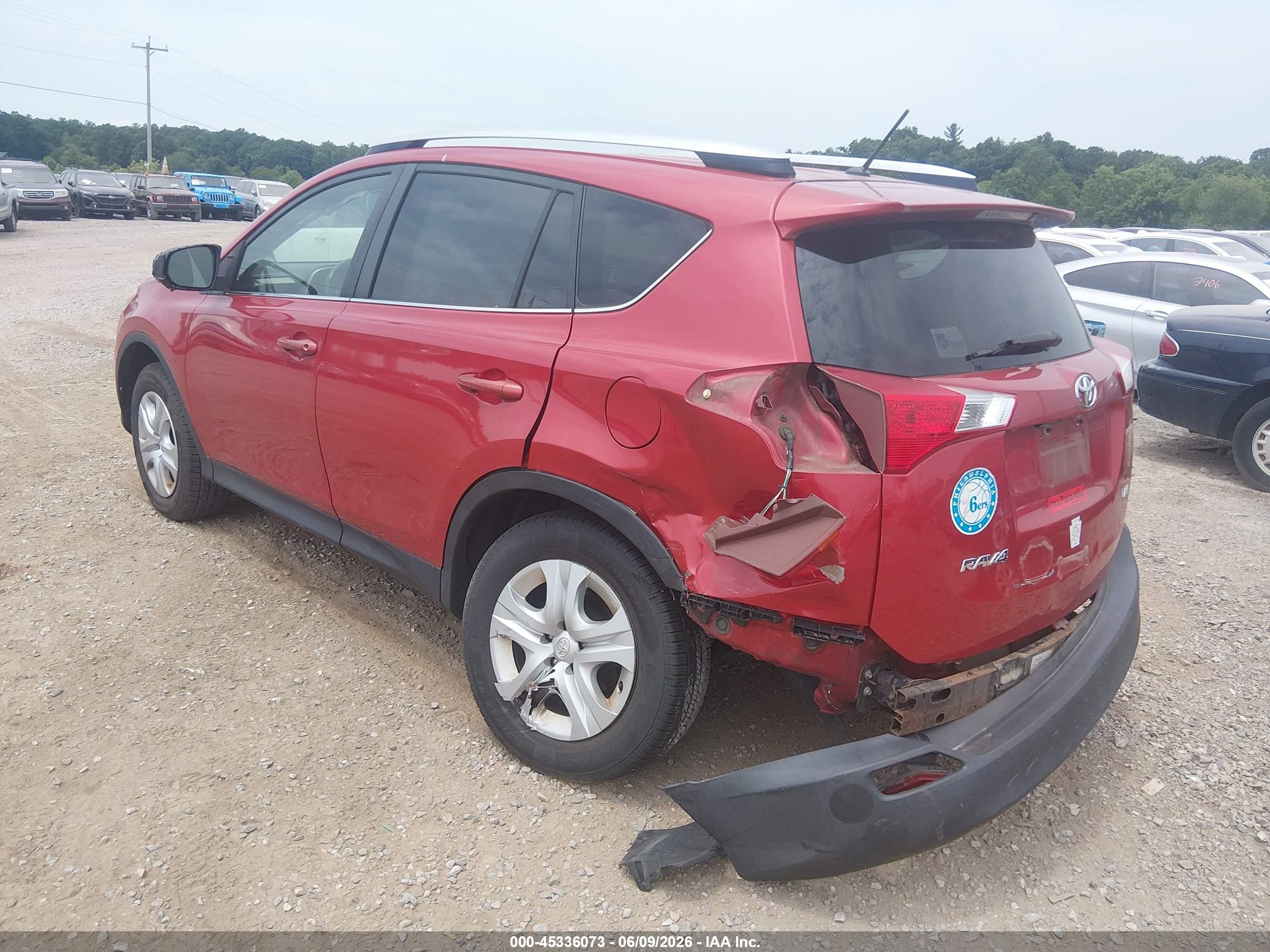 2014 Toyota Rav4 Le Red vin: JTMZFREV1ED041946