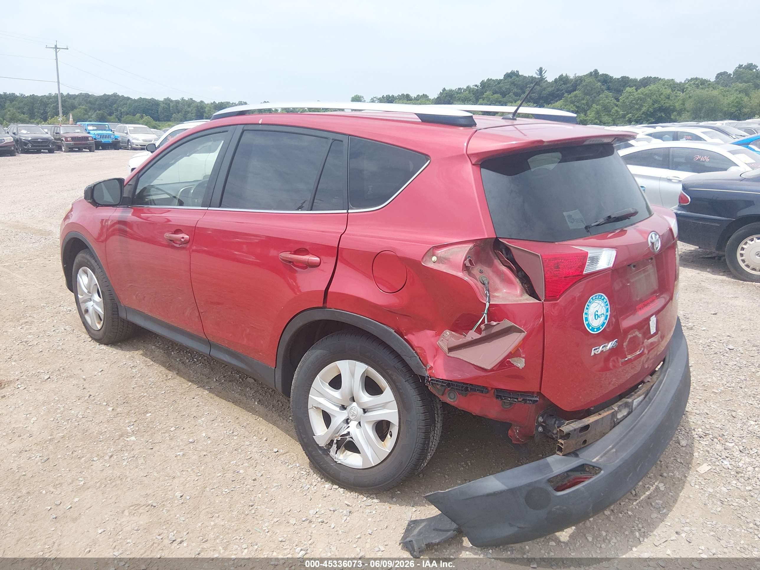 2014 Toyota Rav4 Le Red vin: JTMZFREV1ED041946