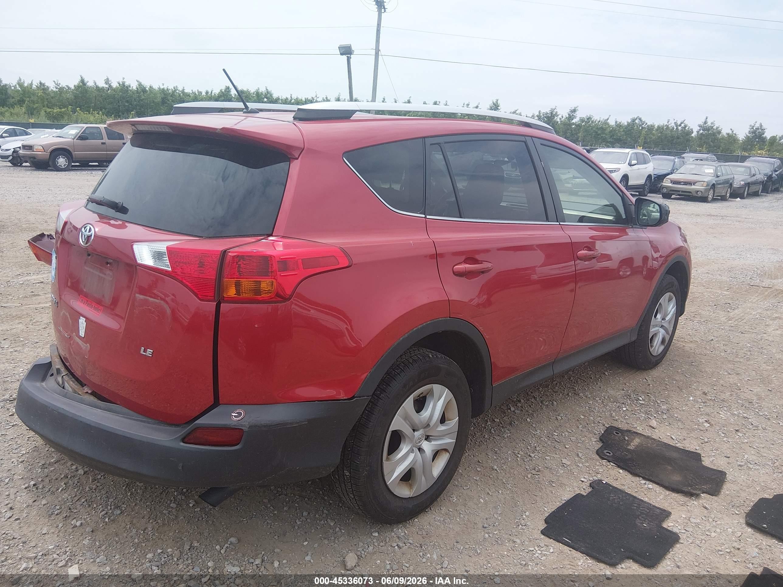 2014 Toyota Rav4 Le Red vin: JTMZFREV1ED041946