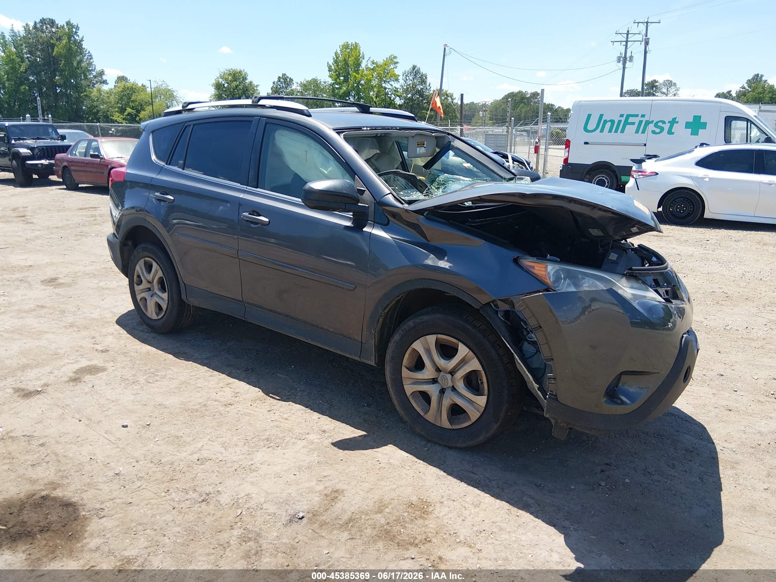2014 Toyota Rav4 Le Gray vin: JTMZFREV1EJ002016