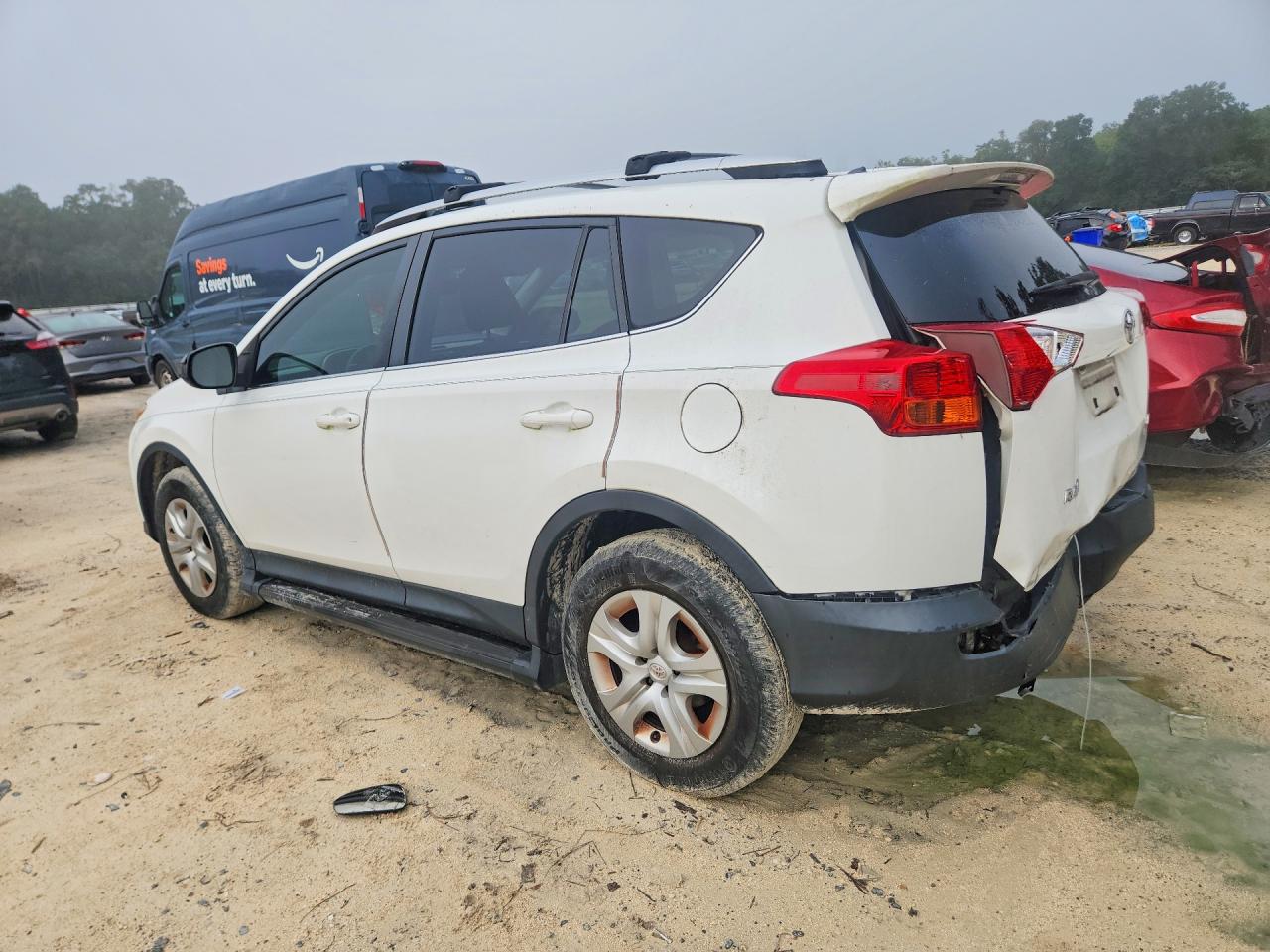 2014 Toyota Rav4 Le Белый vin: JTMZFREV1EJ009130