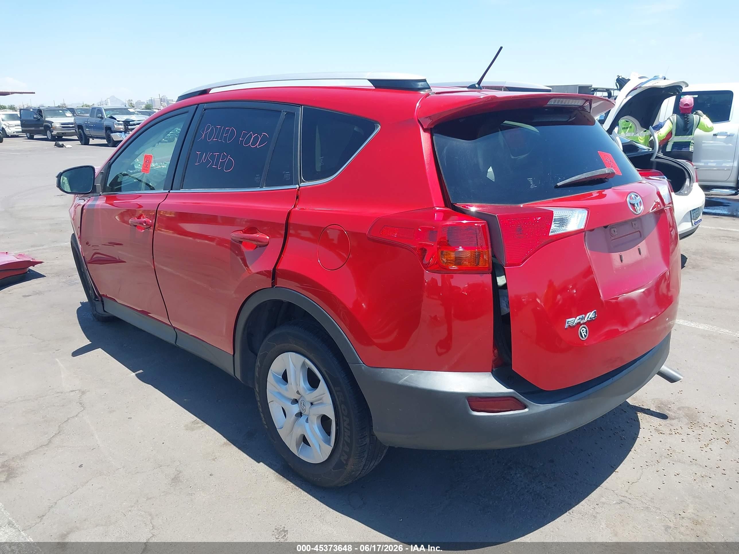 2014 Toyota Rav4 Le Red vin: JTMZFREV1EJ017941