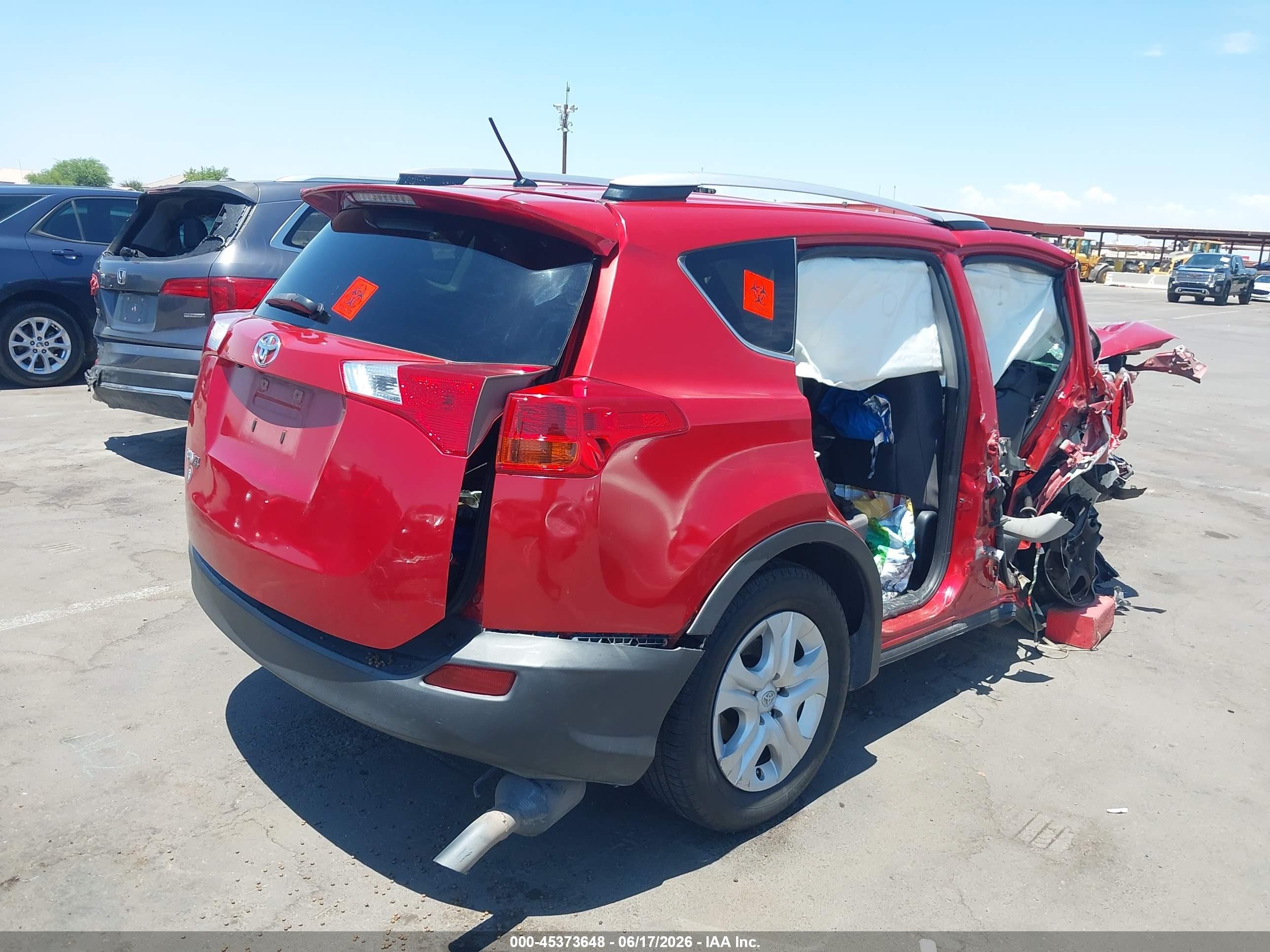 2014 Toyota Rav4 Le Red vin: JTMZFREV1EJ017941