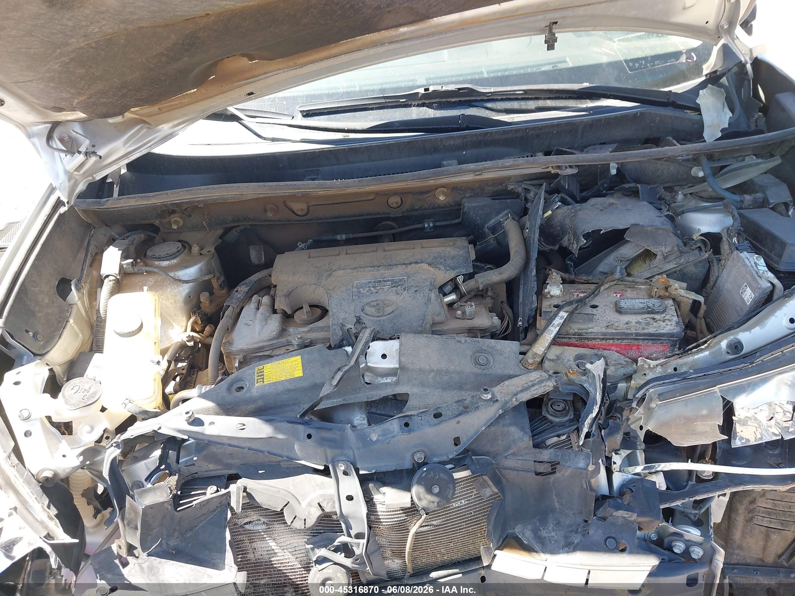 2013 Toyota Rav4 Le Silver vin: JTMZFREV2DD021252