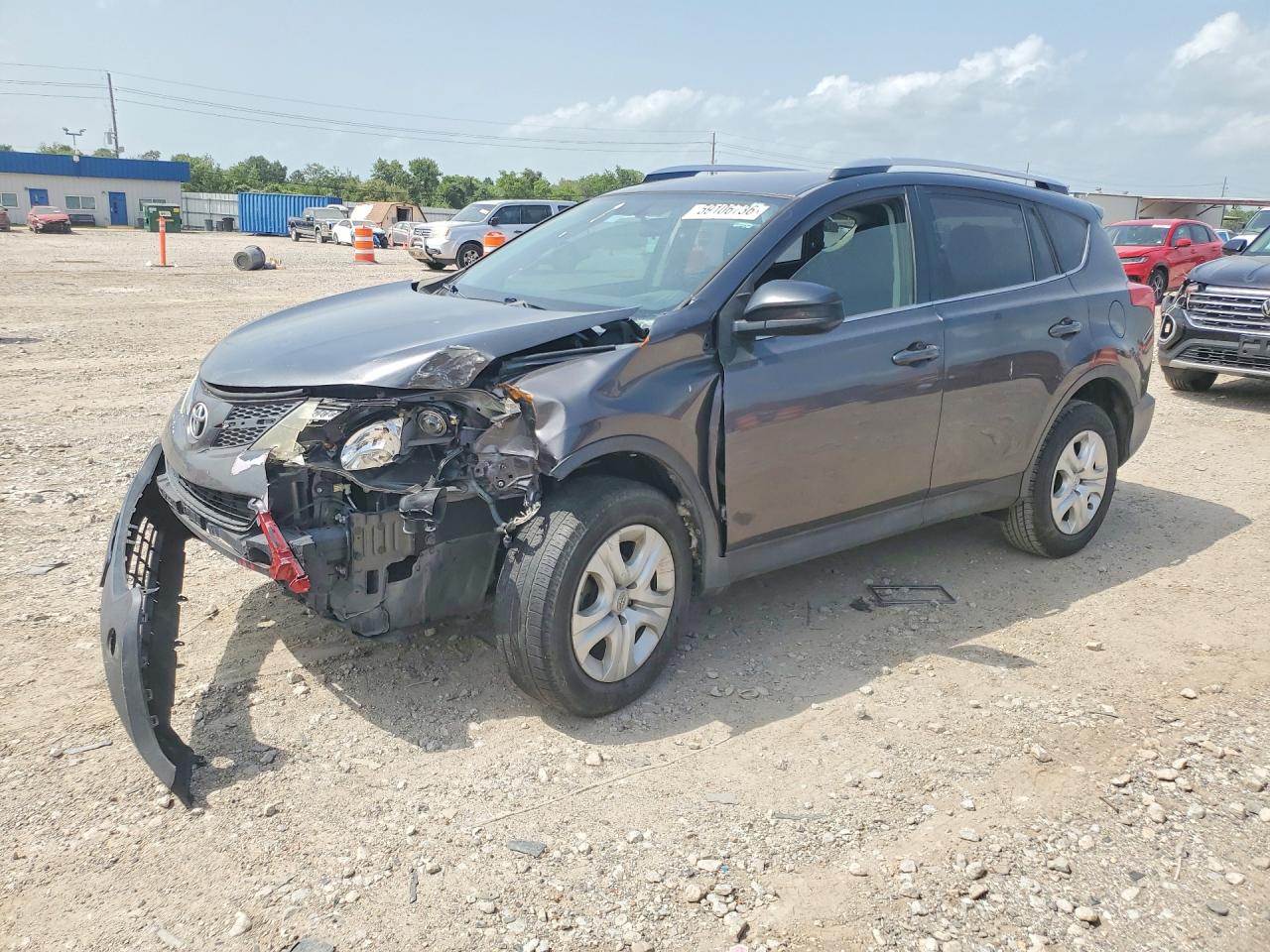 2014 Toyota Rav4 Le Серый vin: JTMZFREV2EJ020203