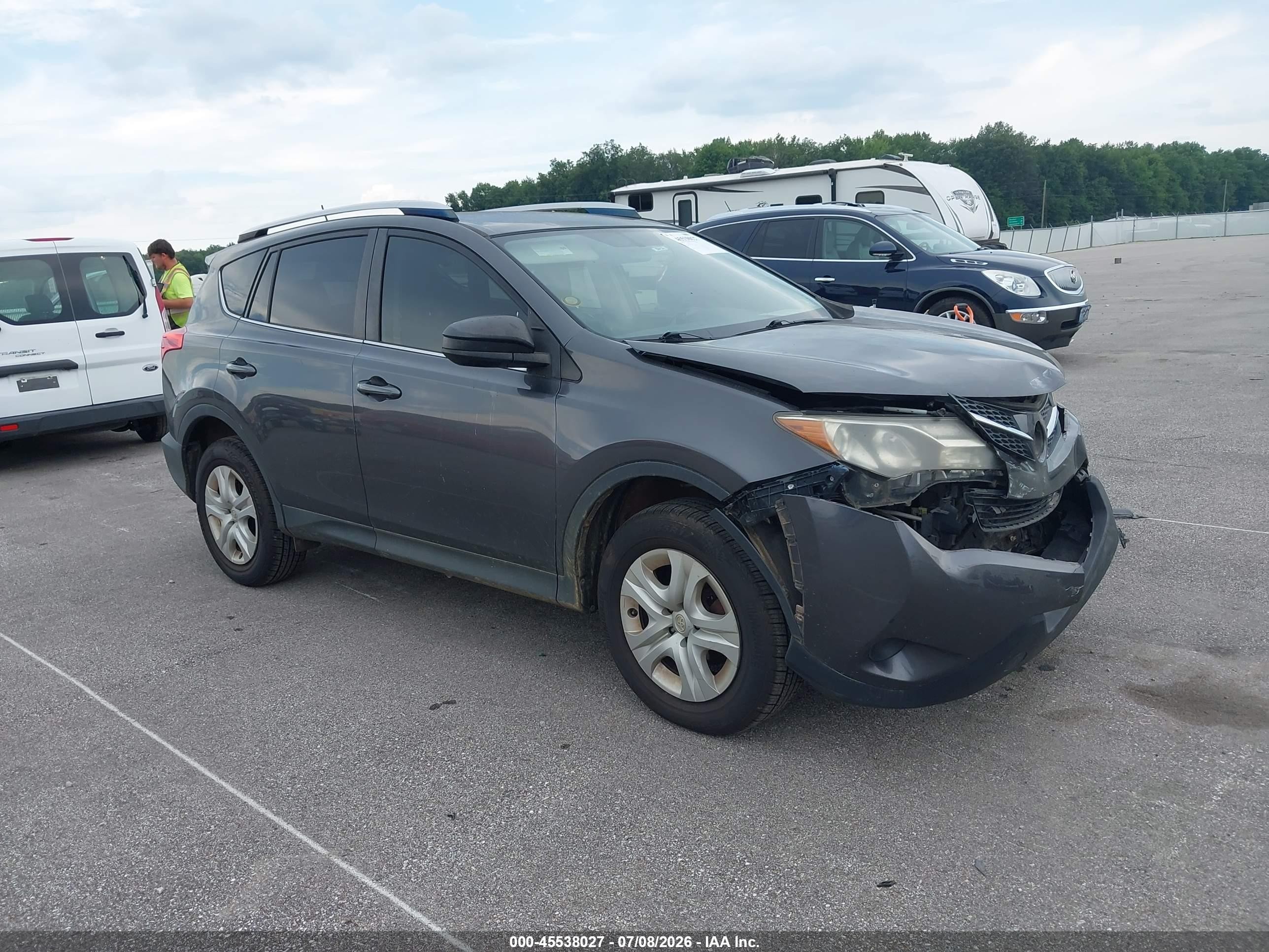 2014 Toyota Rav4 Le Gray vin: JTMZFREV2EJ021478