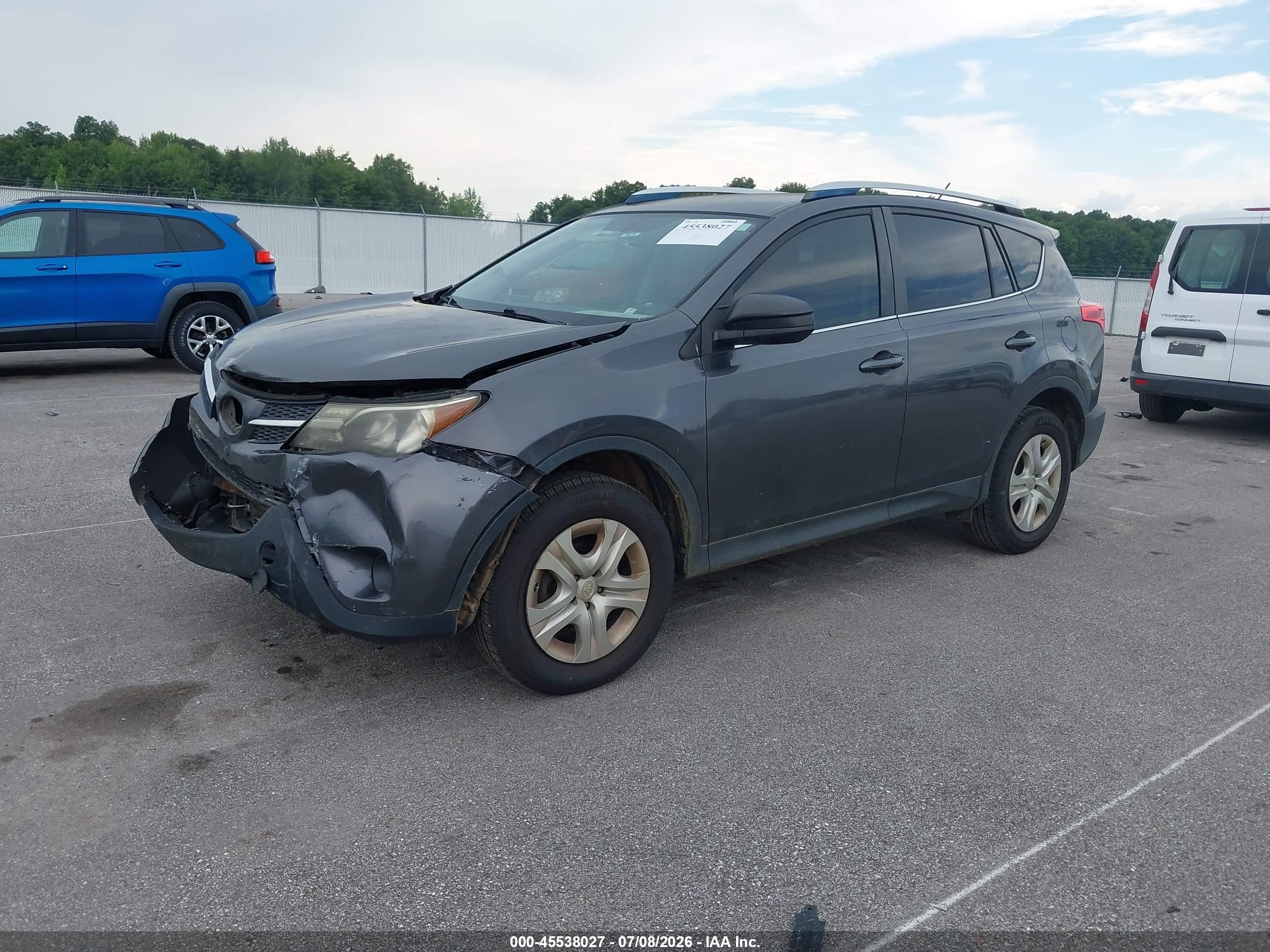 2014 Toyota Rav4 Le Gray vin: JTMZFREV2EJ021478