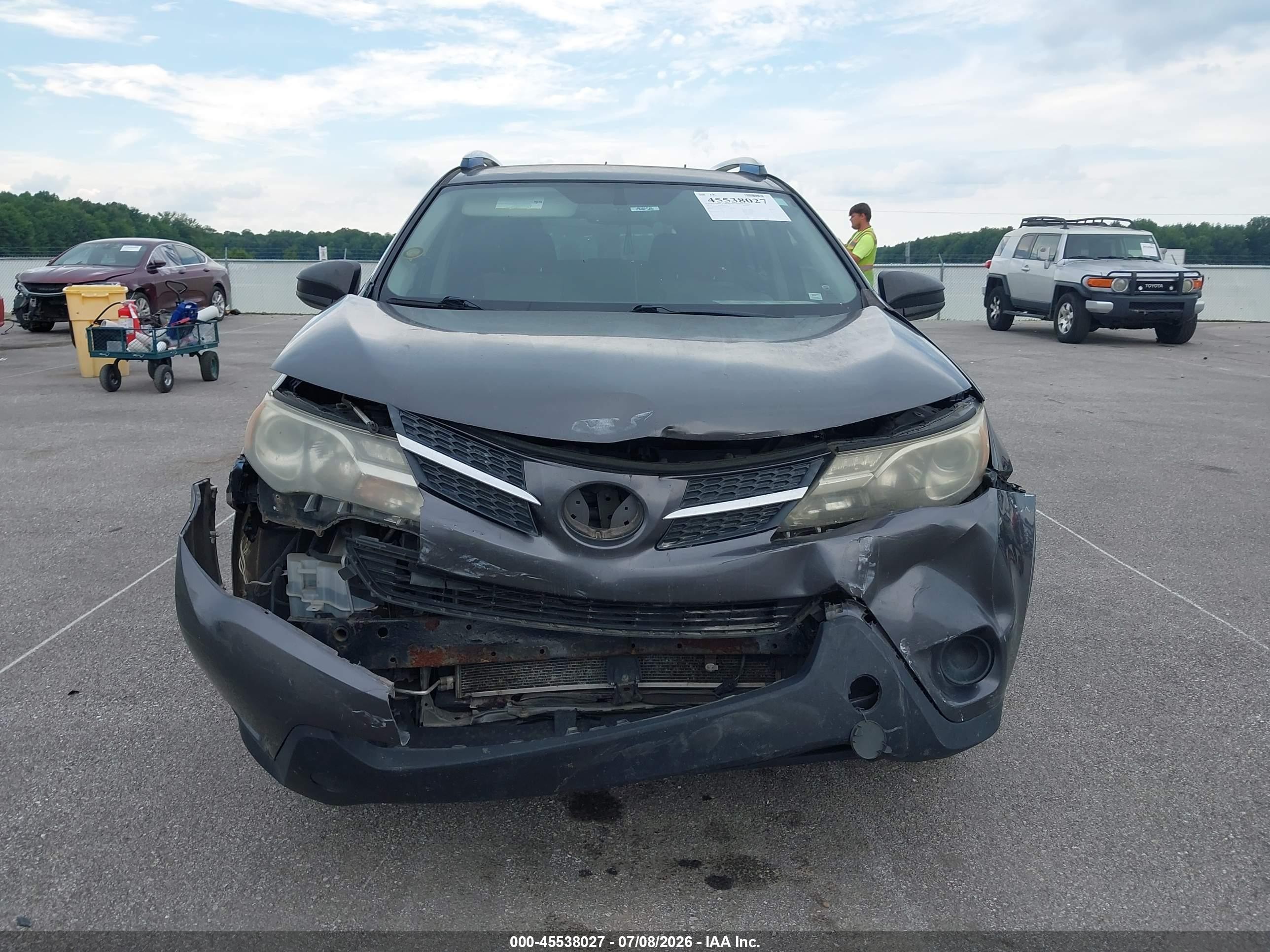 2014 Toyota Rav4 Le Gray vin: JTMZFREV2EJ021478