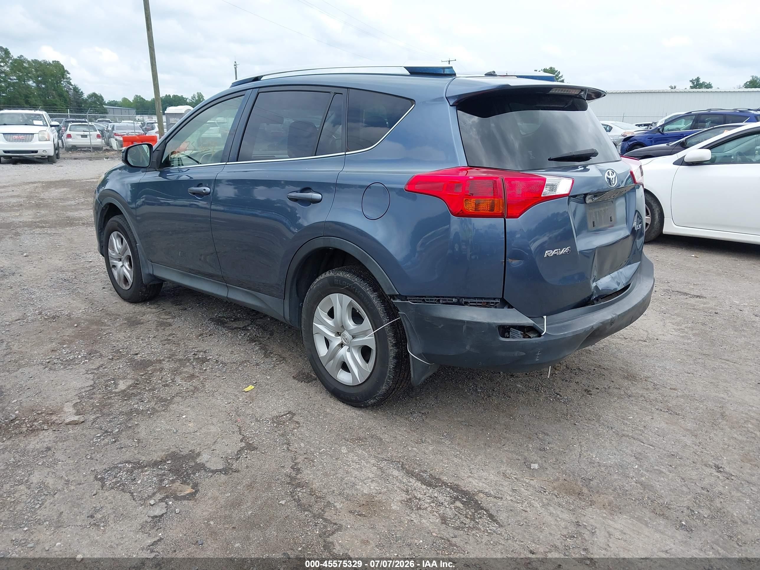 2014 Toyota Rav4 Le Blue vin: JTMZFREV3ED037512