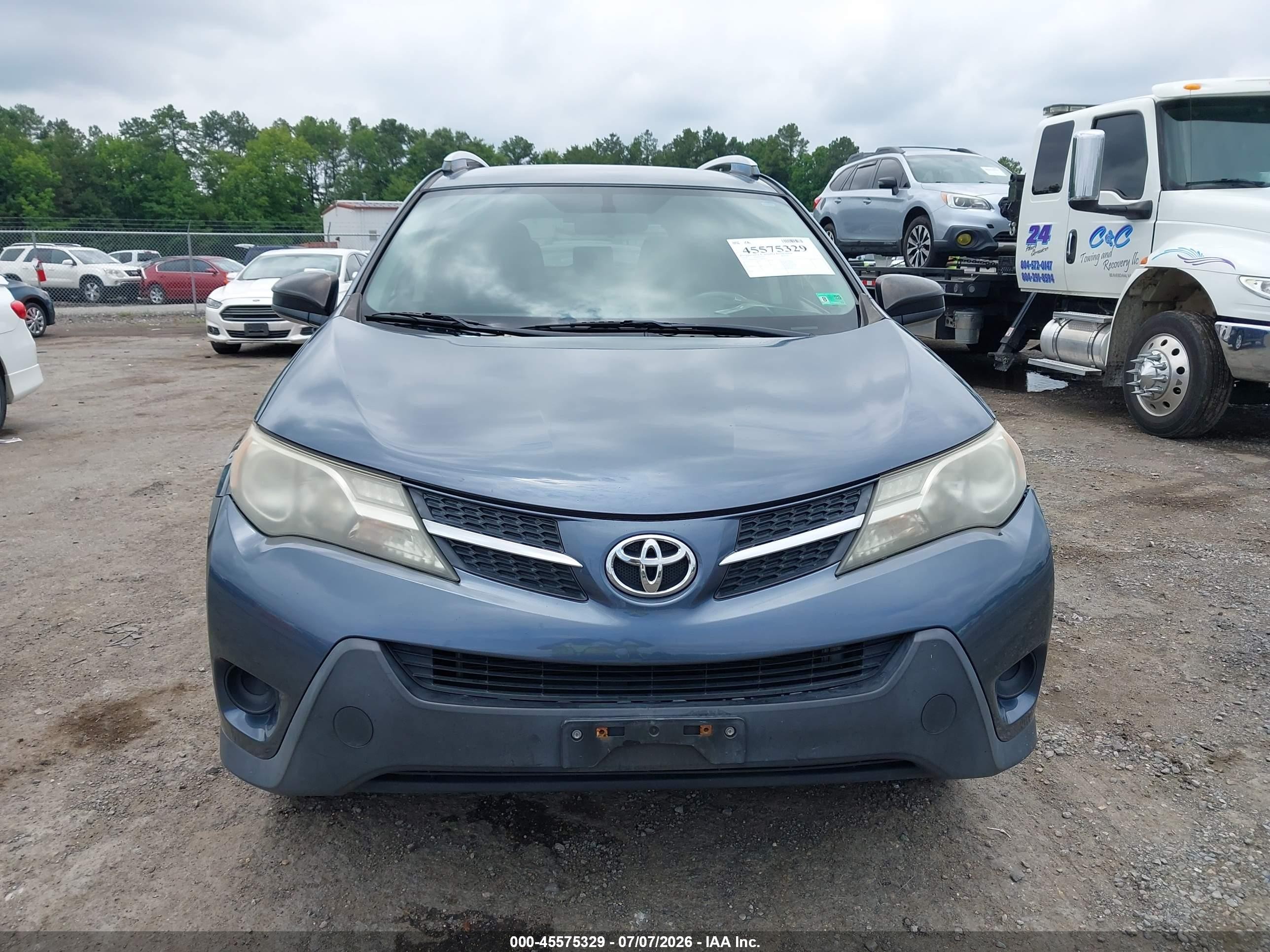 2014 Toyota Rav4 Le Blue vin: JTMZFREV3ED037512