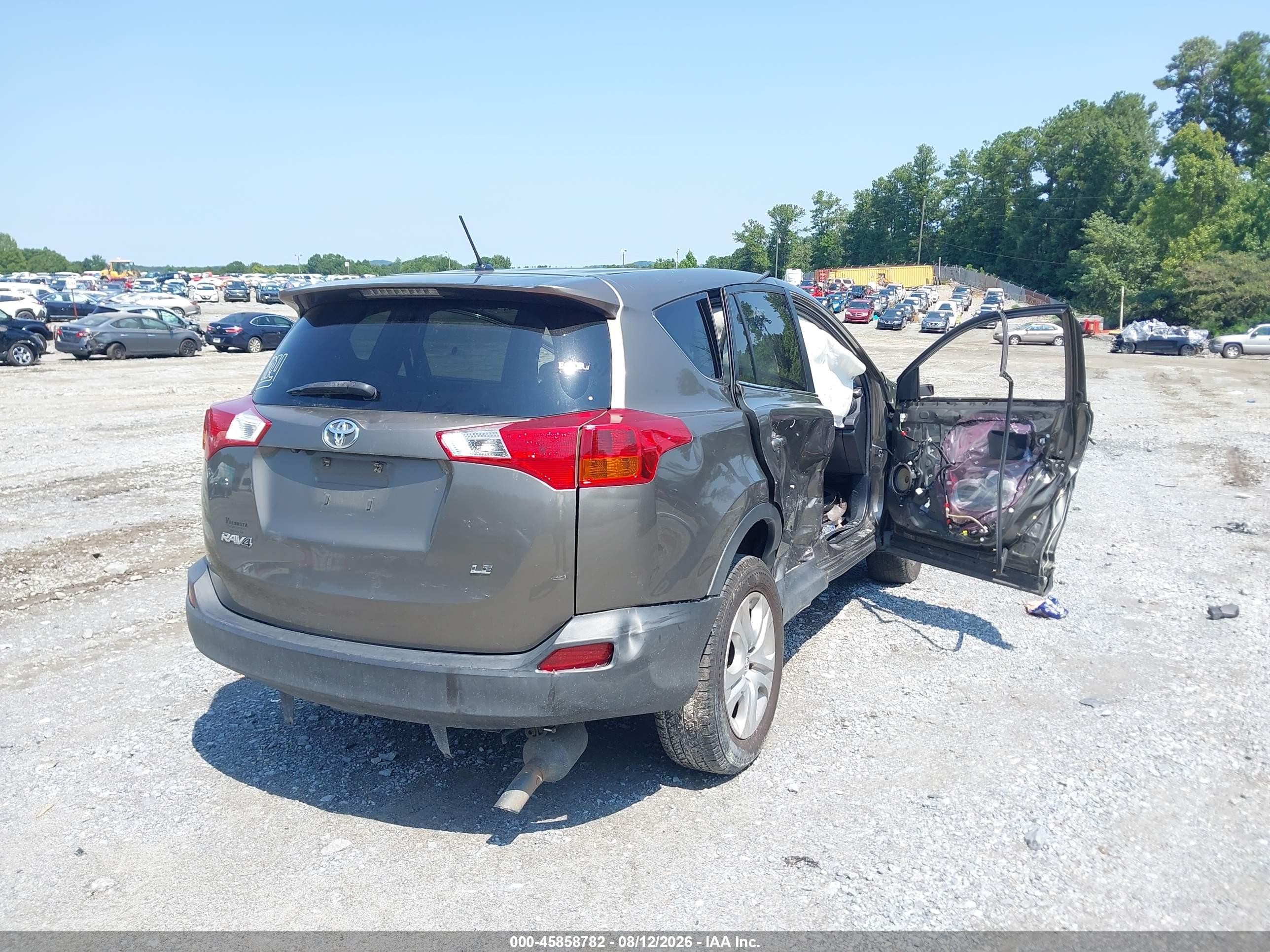 2014 Toyota Rav4 Le Серый vin: JTMZFREV3ED042628