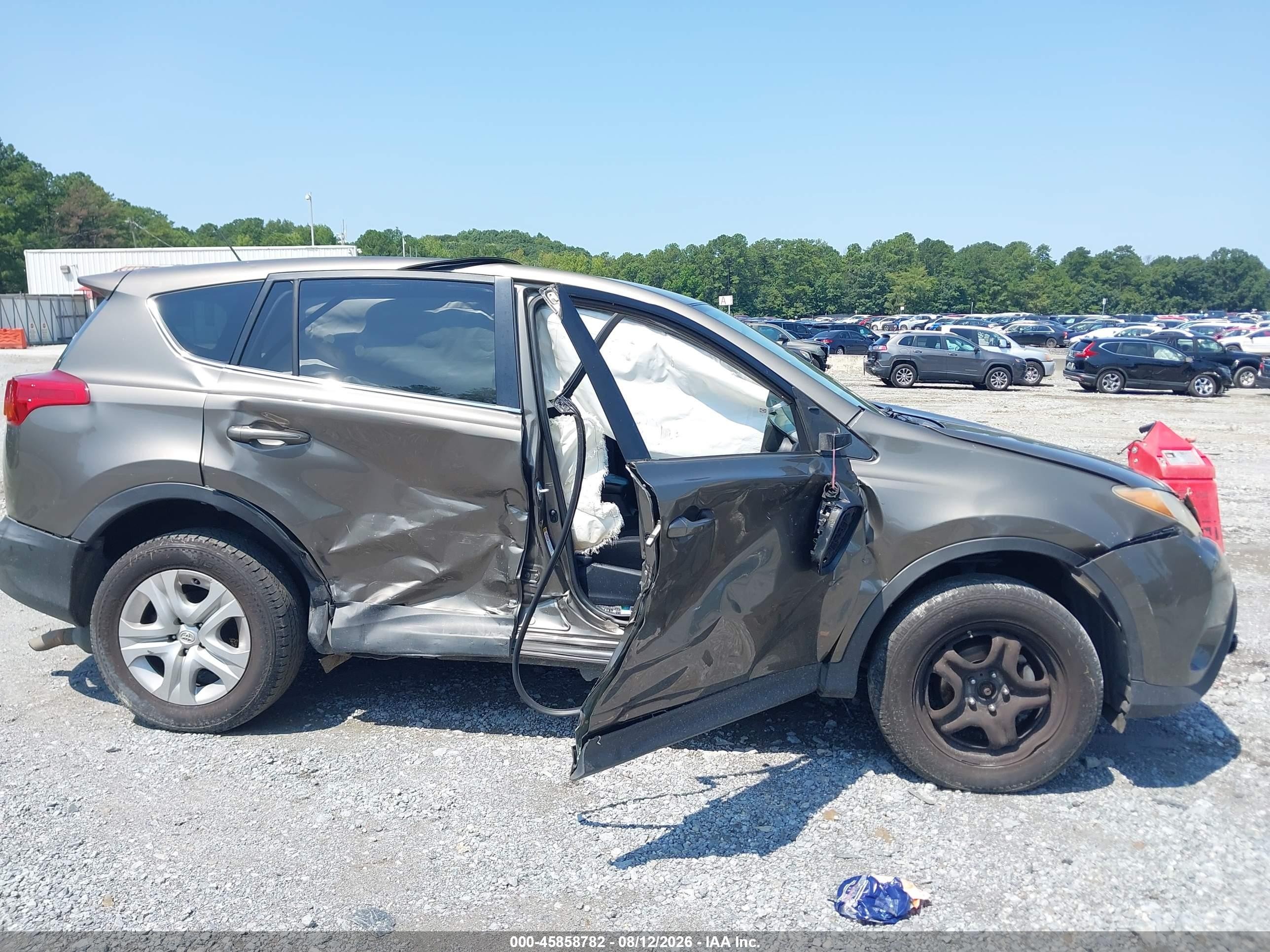 2014 Toyota Rav4 Le Серый vin: JTMZFREV3ED042628