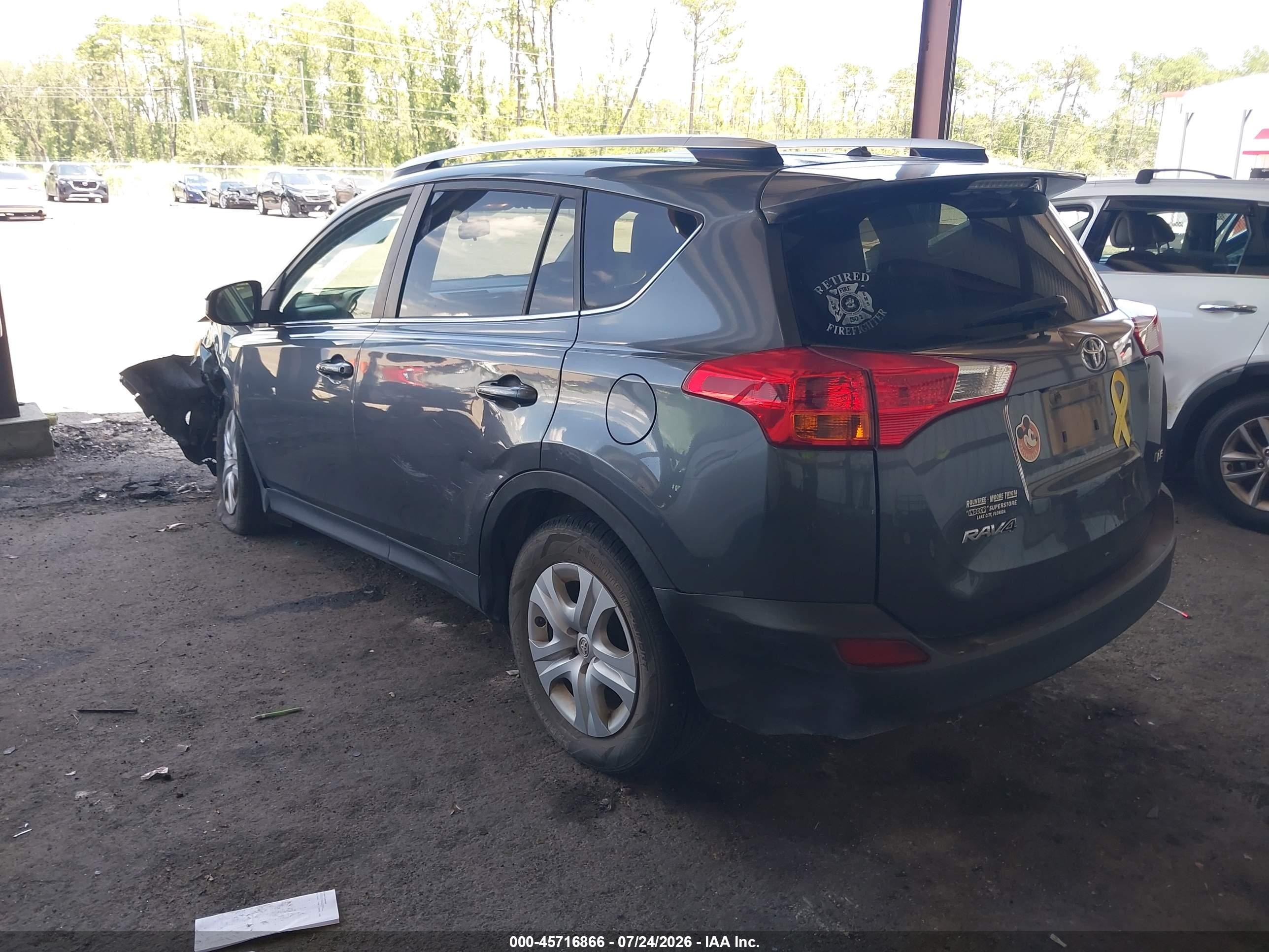 2015 Toyota Rav4 Le Gray vin: JTMZFREV3FD068356