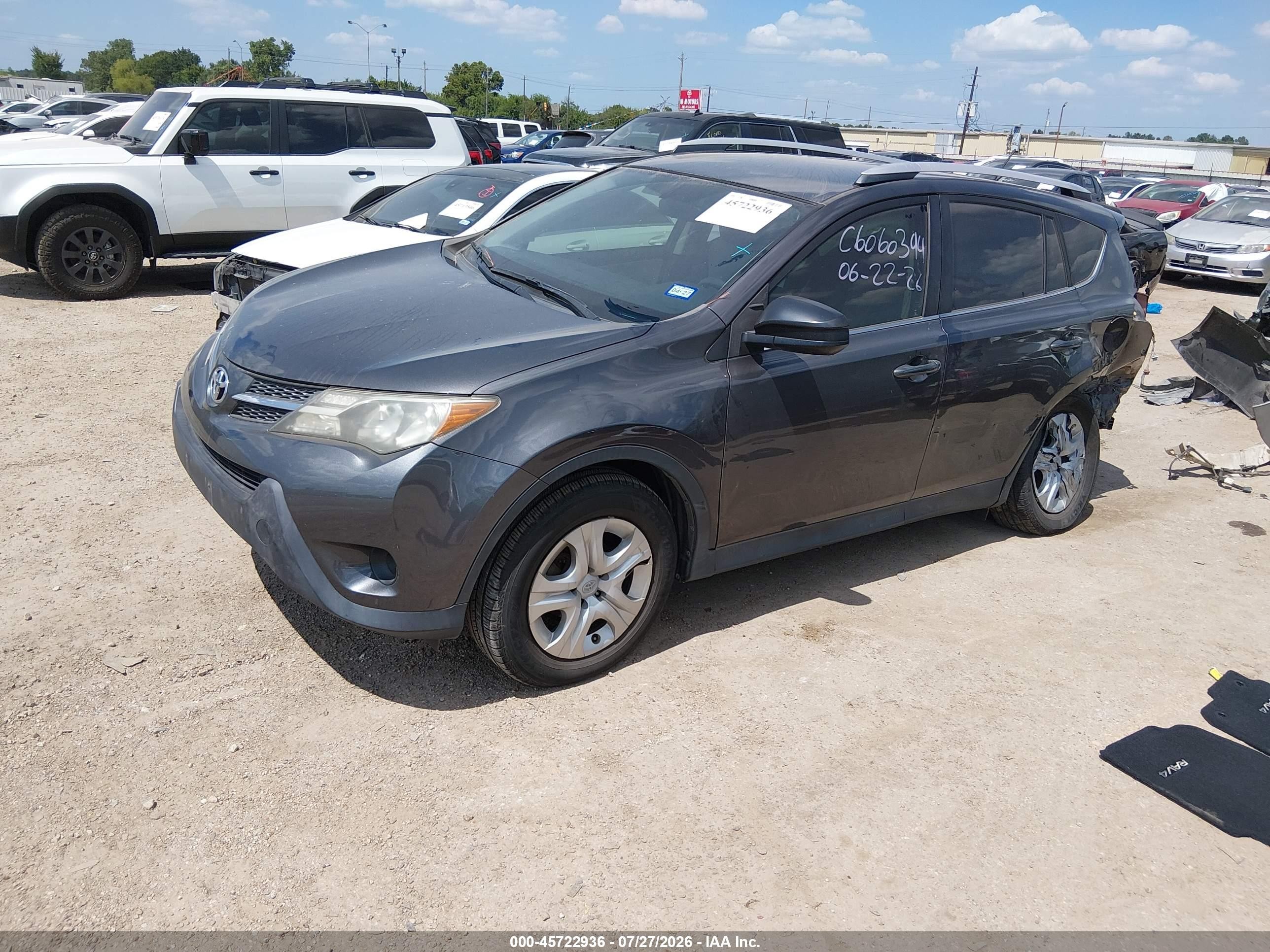 2014 Toyota Rav4 Le Gray vin: JTMZFREV4EJ003774