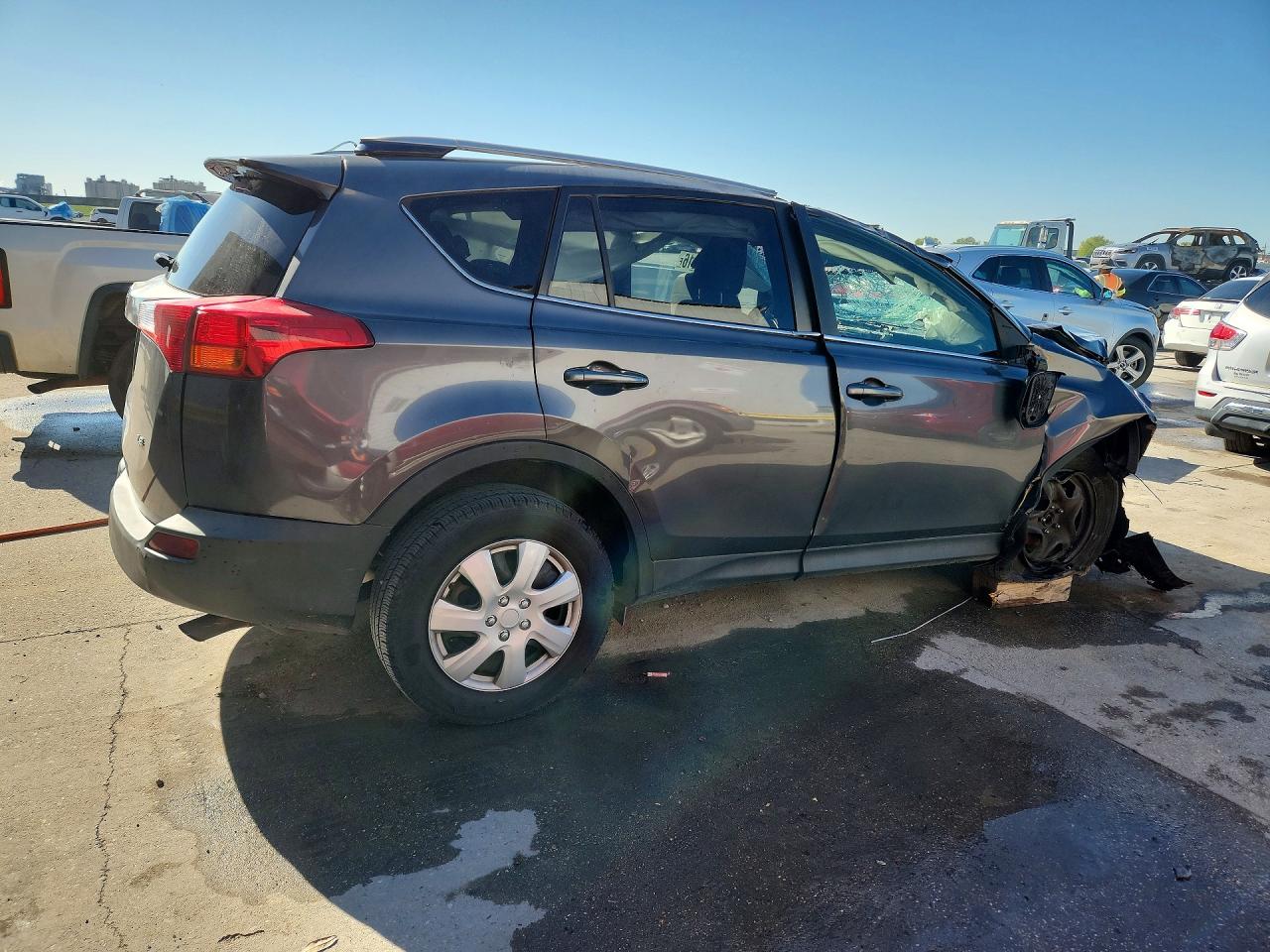 2014 Toyota Rav4 Le Серый vin: JTMZFREV5EJ003542