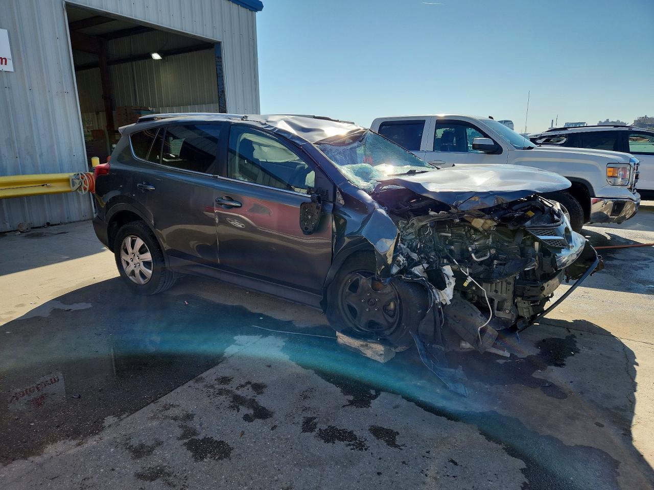 2014 Toyota Rav4 Le Серый vin: JTMZFREV5EJ003542