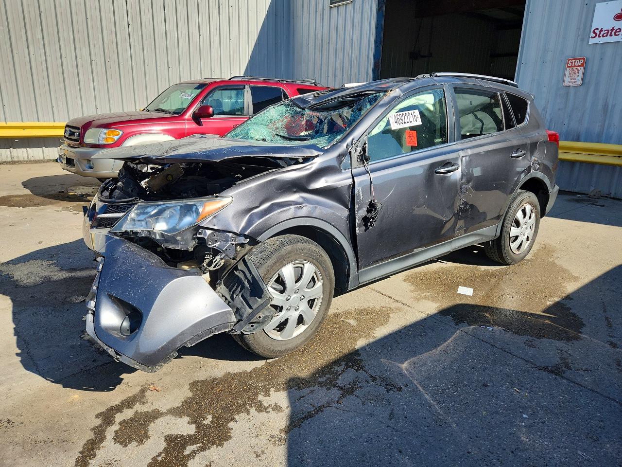 2014 Toyota Rav4 Le Серый vin: JTMZFREV5EJ003542