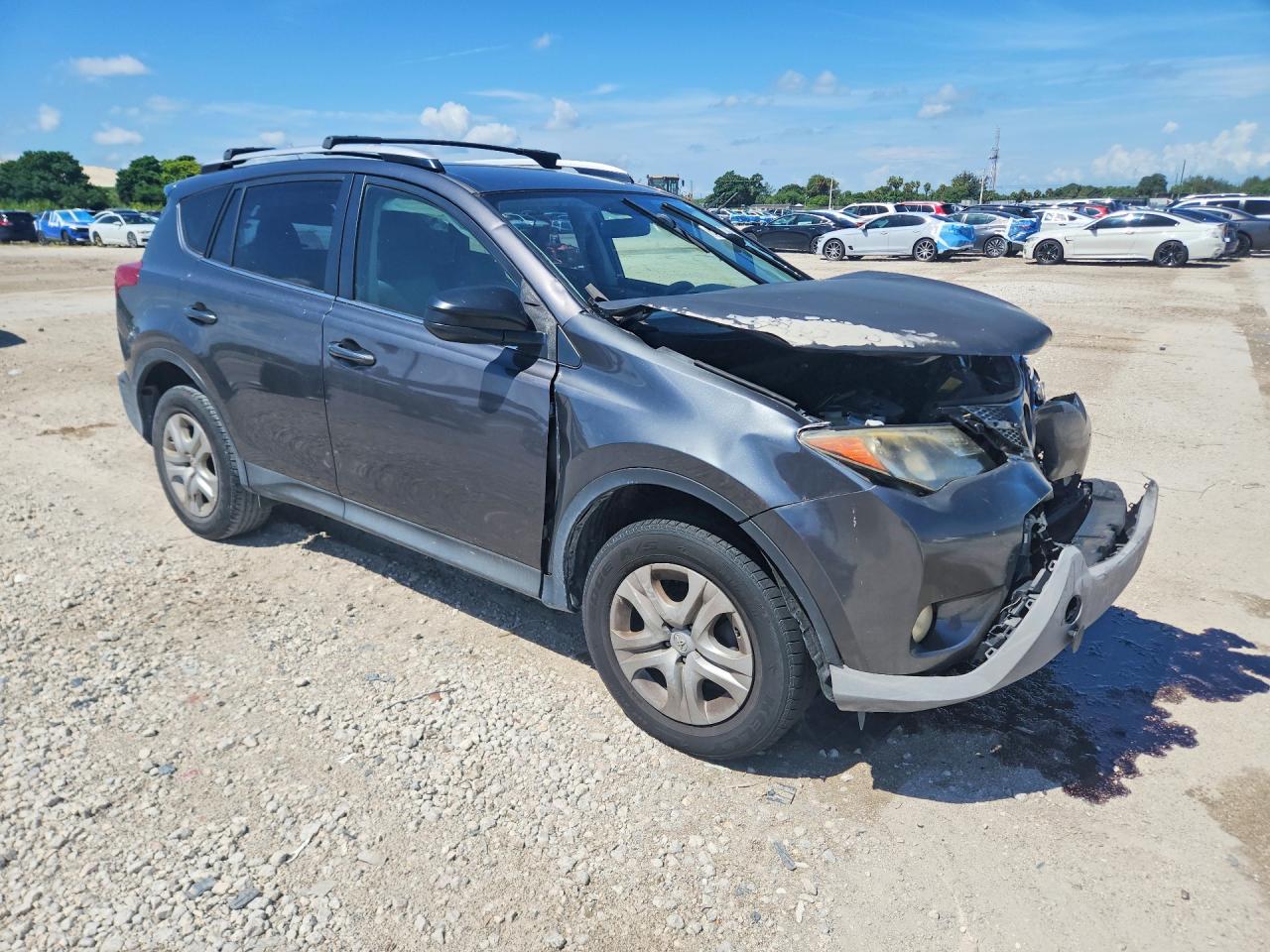 2014 Toyota Rav4 Le Gray vin: JTMZFREV5EJ019045