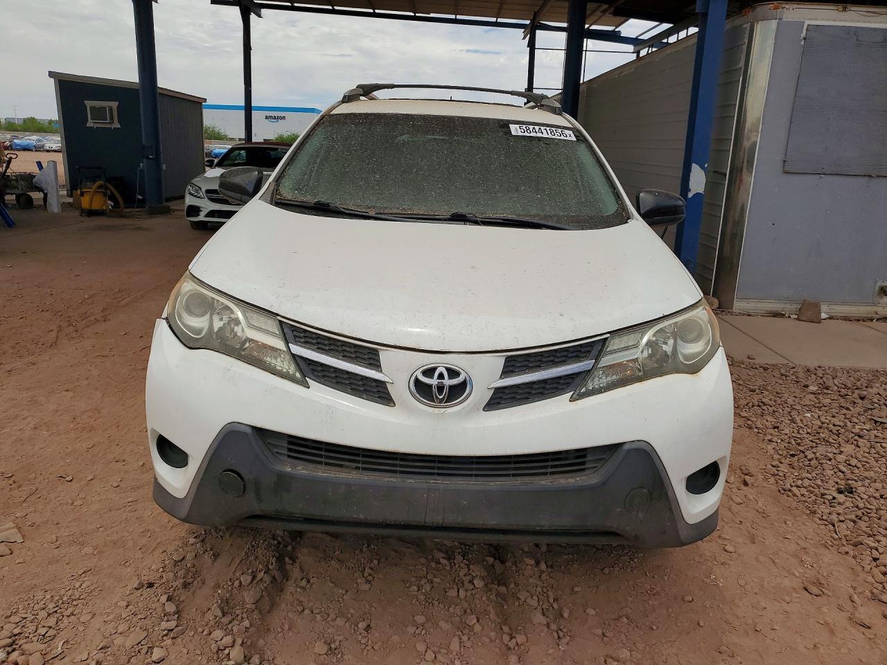 2014 Toyota Rav4 Le White vin: JTMZFREV6ED035012