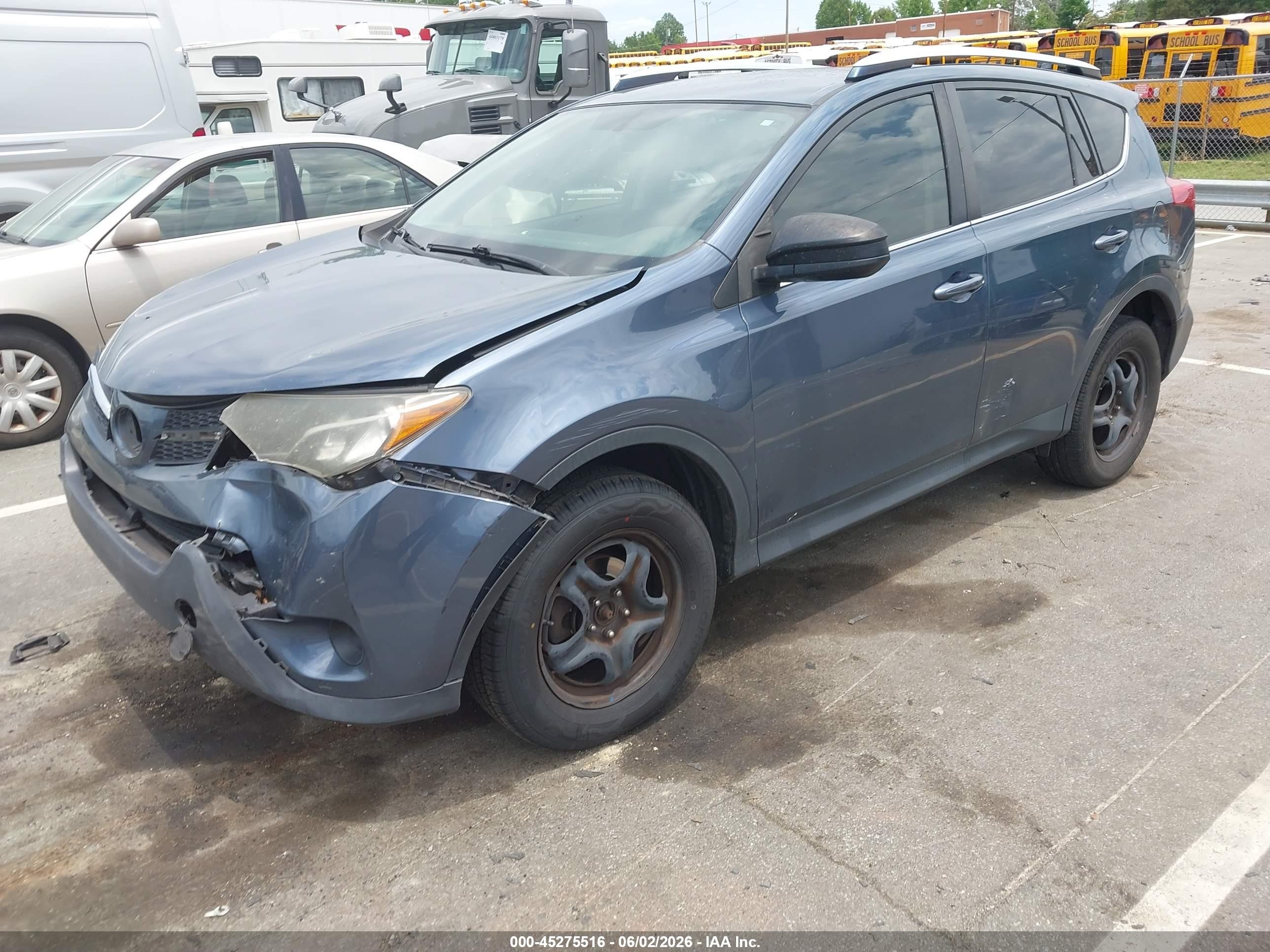 2014 Toyota Rav4 Le Blue vin: JTMZFREV6ED035348