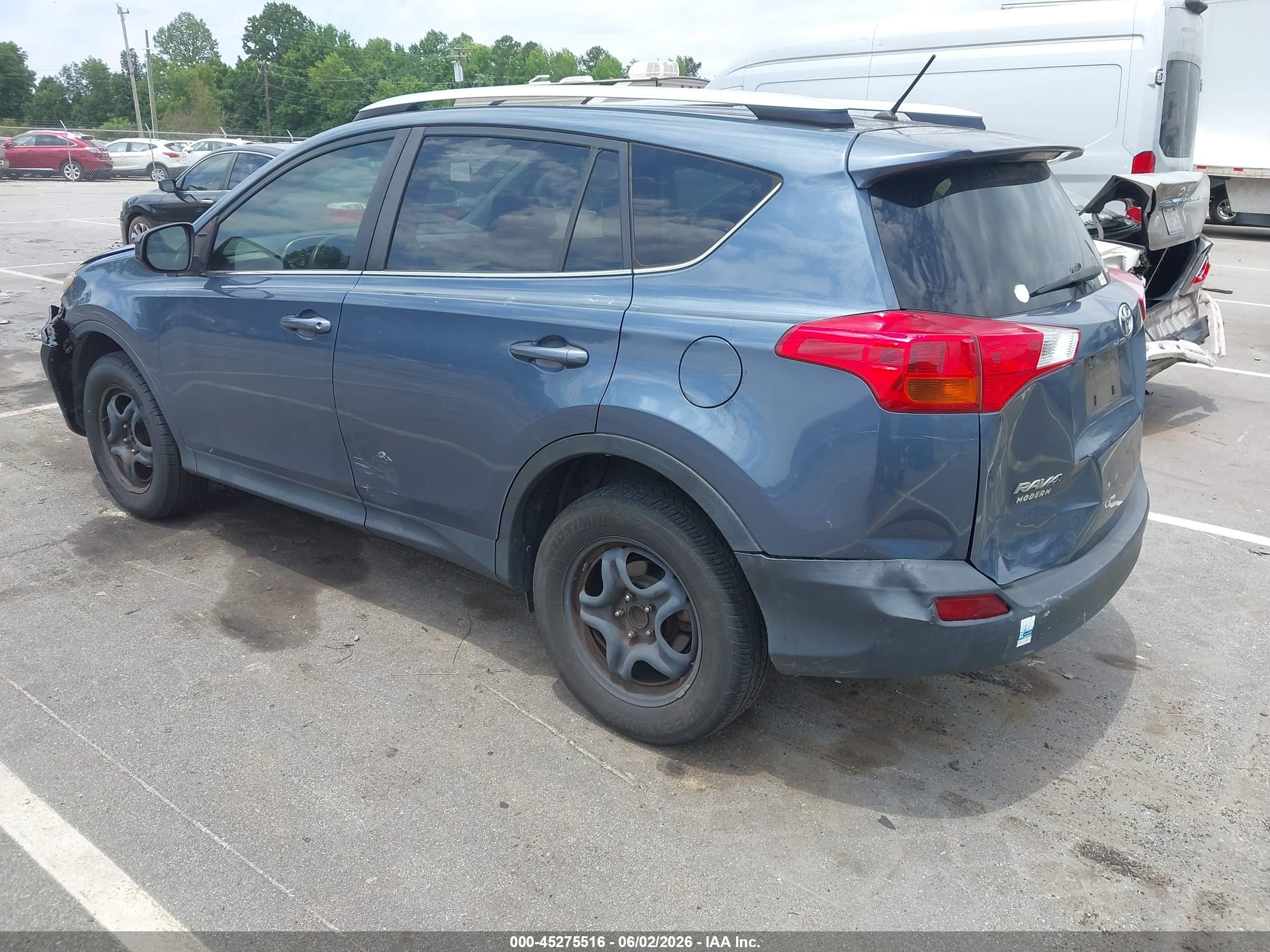 2014 Toyota Rav4 Le Blue vin: JTMZFREV6ED035348