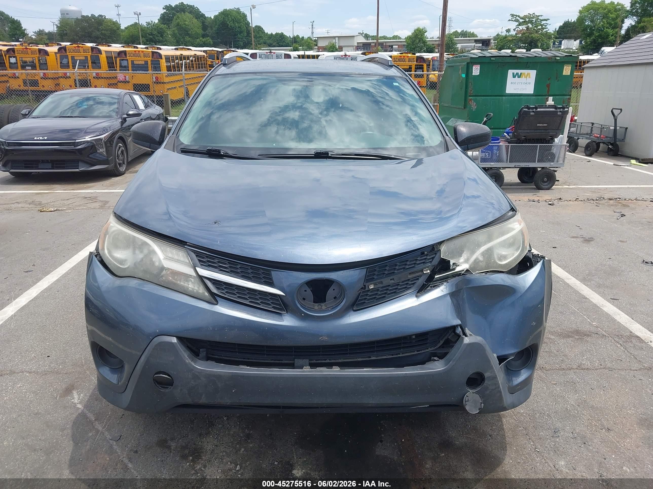 2014 Toyota Rav4 Le Blue vin: JTMZFREV6ED035348