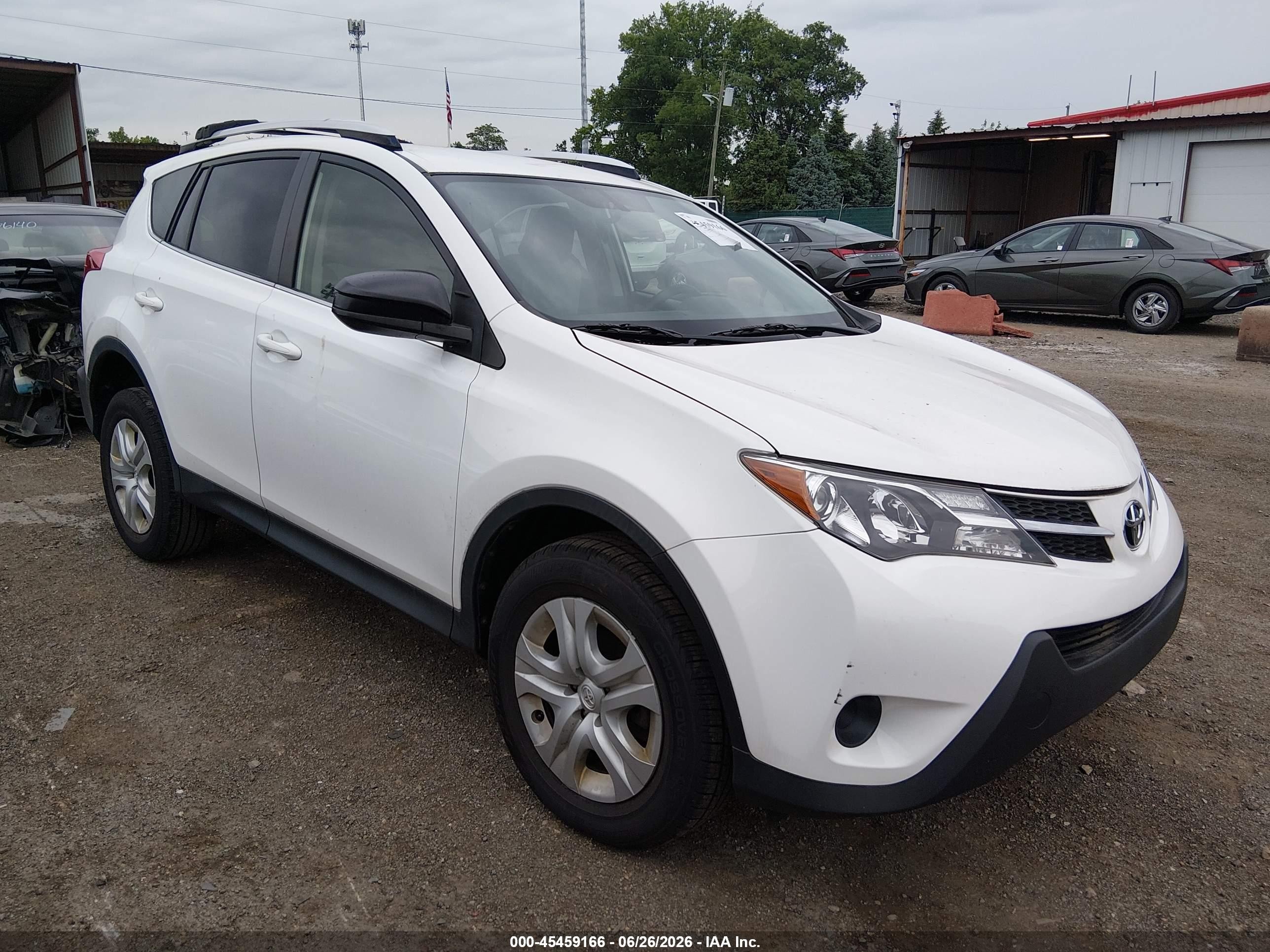 2014 Toyota Rav4 Le Белый vin: JTMZFREV6ED042557