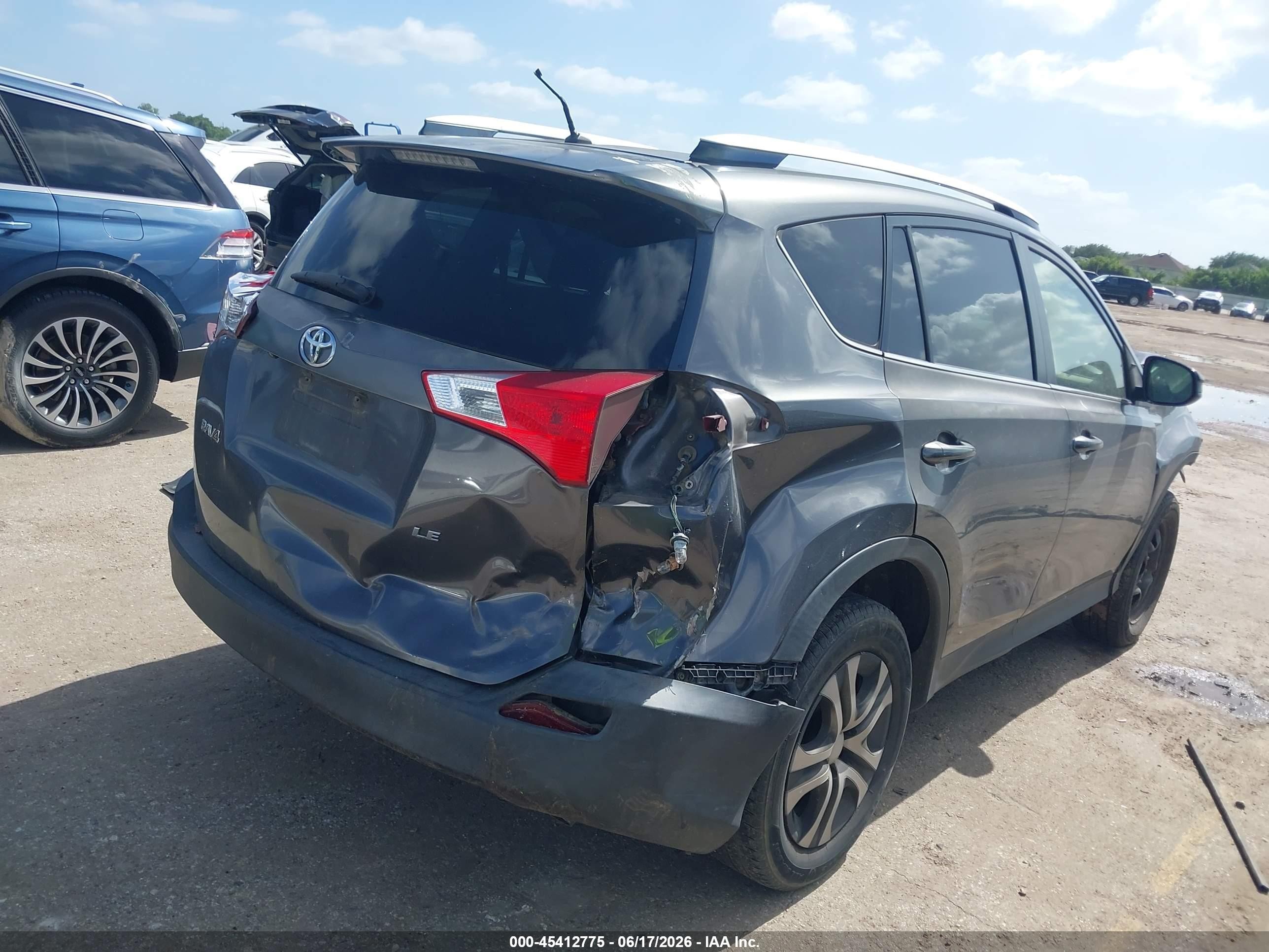 2014 Toyota Rav4 Le Gray vin: JTMZFREV6EJ008748