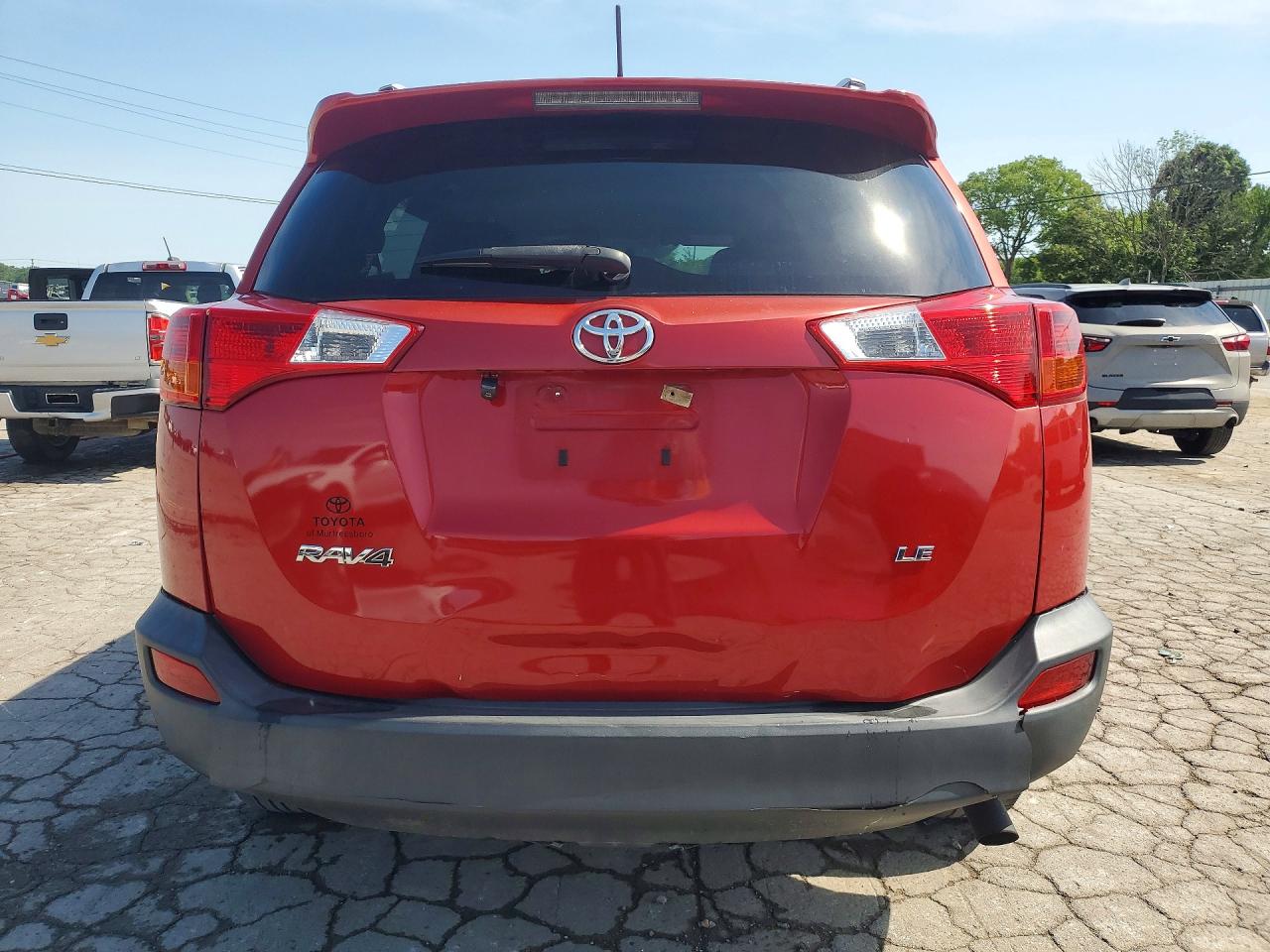 2014 Toyota Rav4 Le Red vin: JTMZFREV6EJ015036