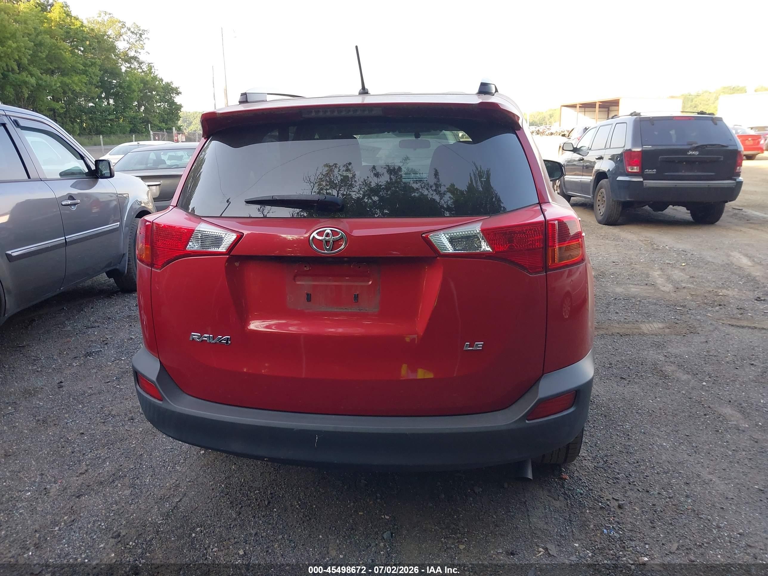 2015 Toyota Rav4 Le Красный vin: JTMZFREV6FD073146