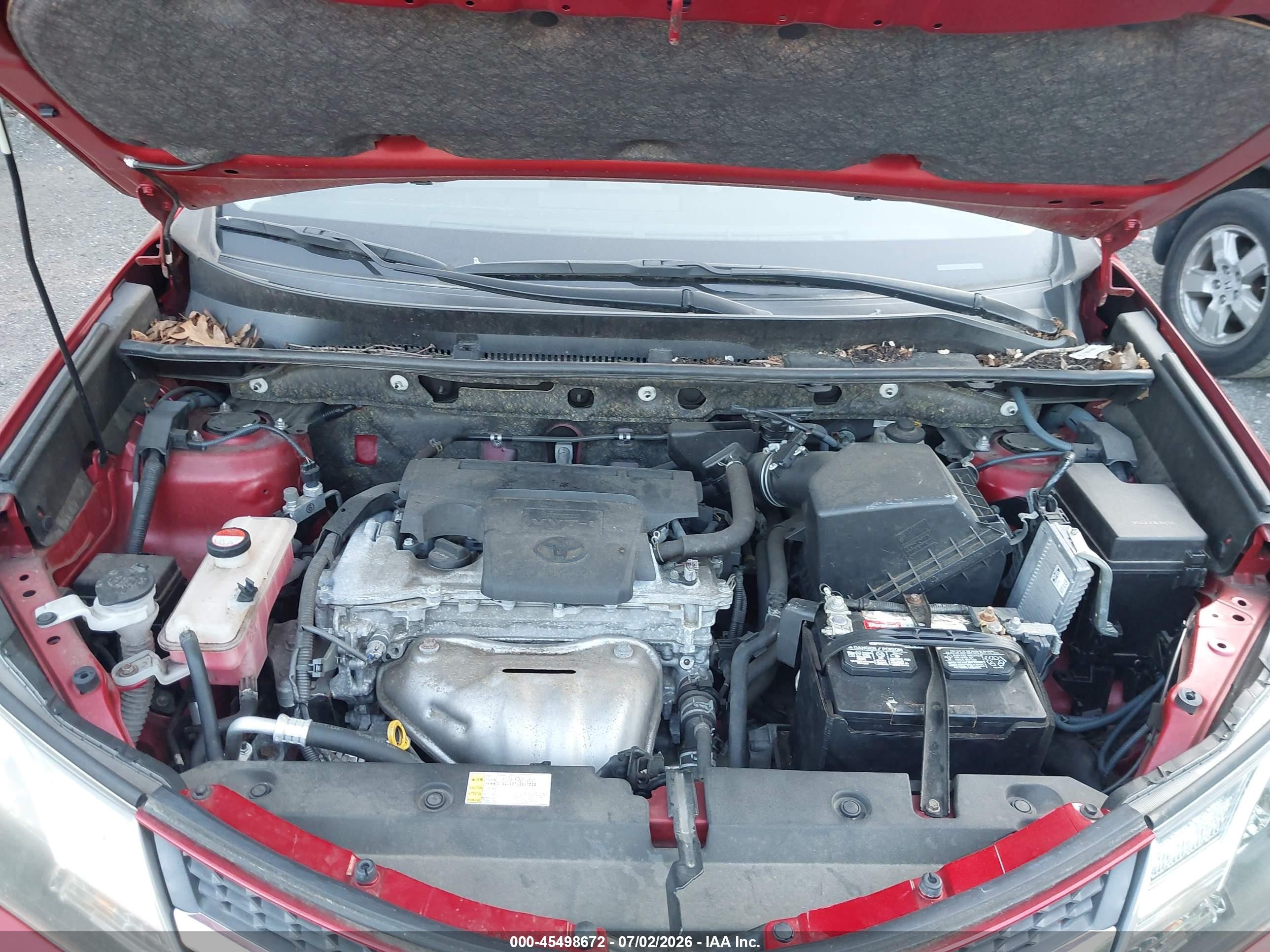 2015 Toyota Rav4 Le Красный vin: JTMZFREV6FD073146