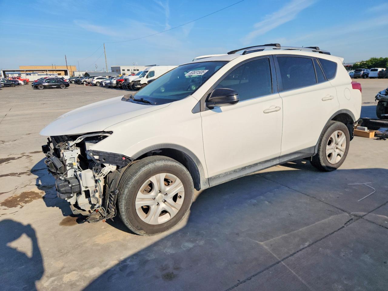 2015 Toyota Rav4 Le Белый vin: JTMZFREV6FJ035532