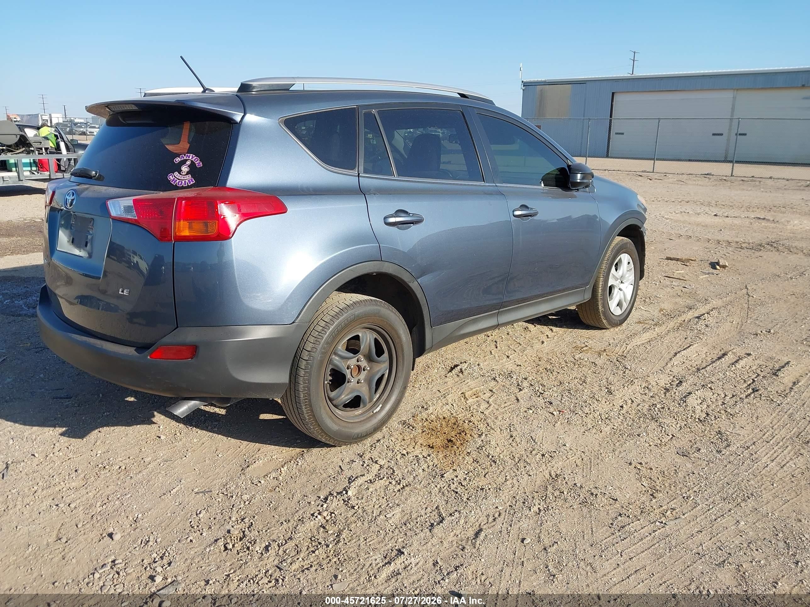 2014 Toyota Rav4 Le Blue vin: JTMZFREV7ED033799