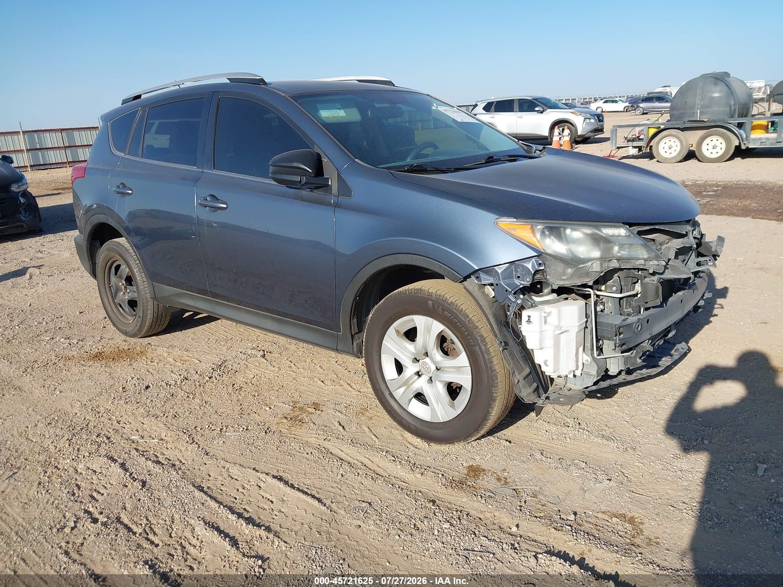2014 Toyota Rav4 Le Blue vin: JTMZFREV7ED033799