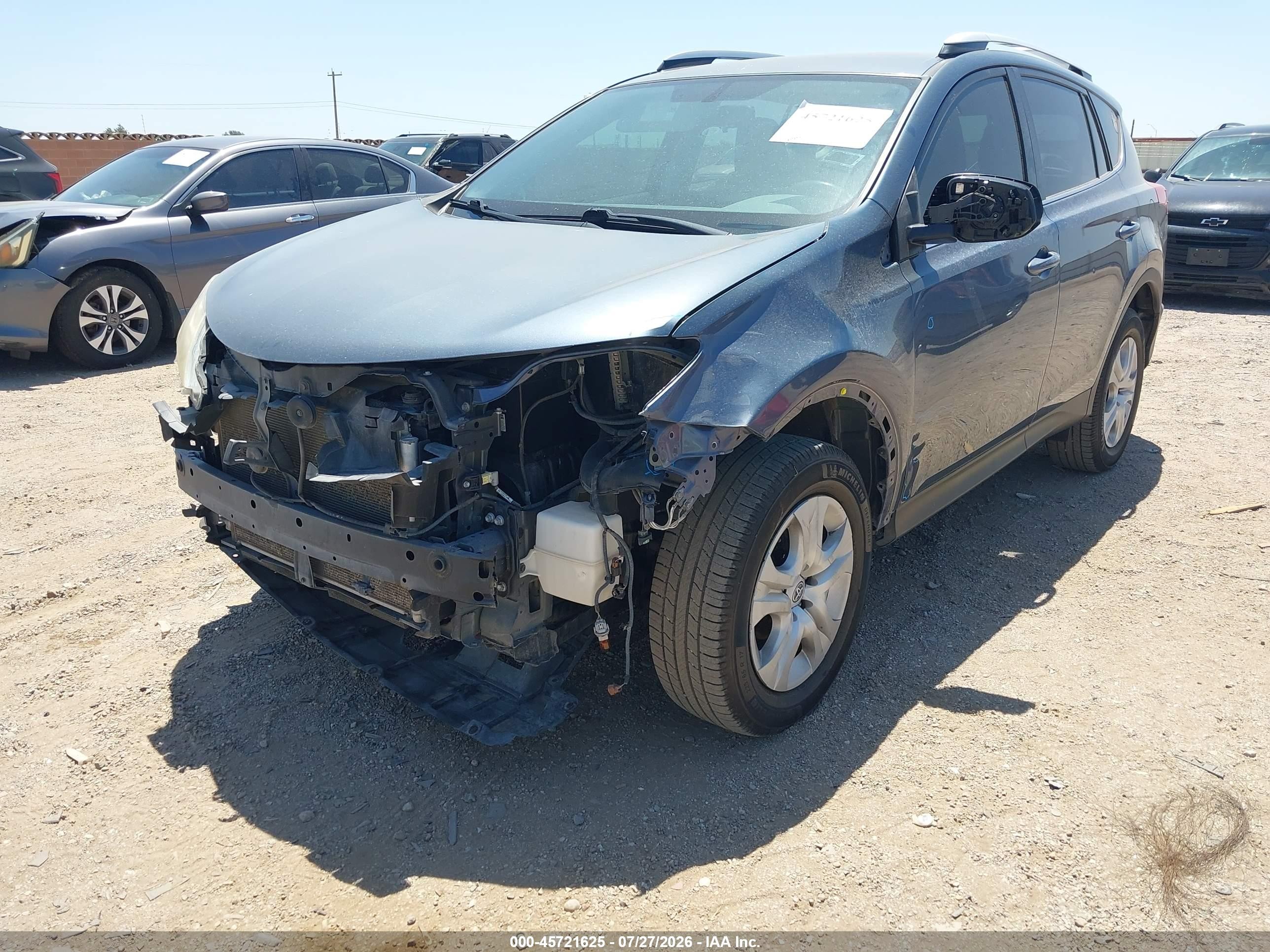 2014 Toyota Rav4 Le Blue vin: JTMZFREV7ED033799