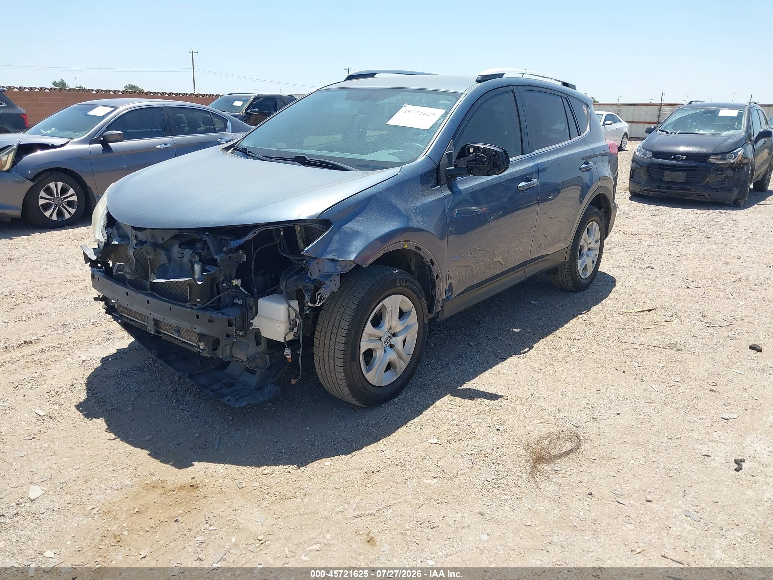 2014 Toyota Rav4 Le Blue vin: JTMZFREV7ED033799