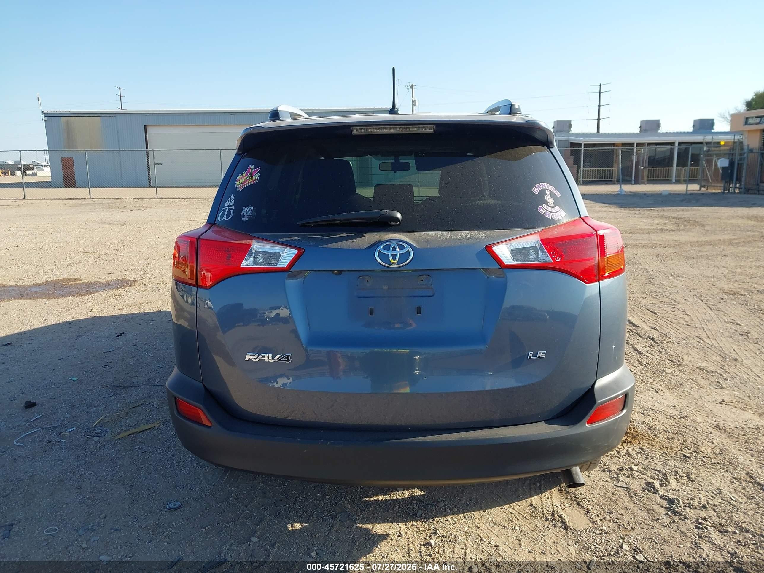 2014 Toyota Rav4 Le Blue vin: JTMZFREV7ED033799