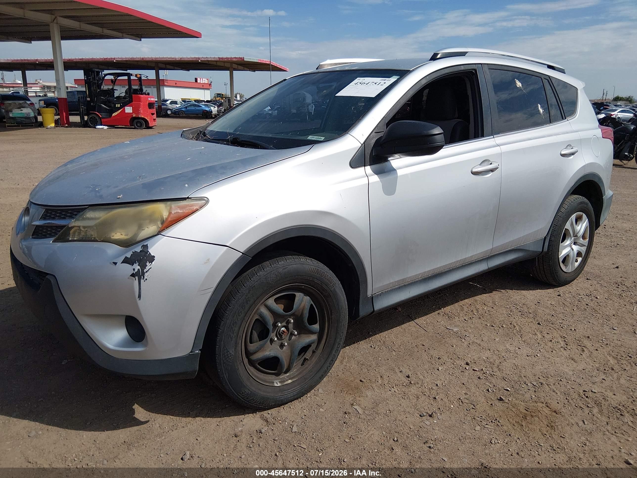 2013 Toyota Rav4 Le Серебряный vin: JTMZFREV8D5014252