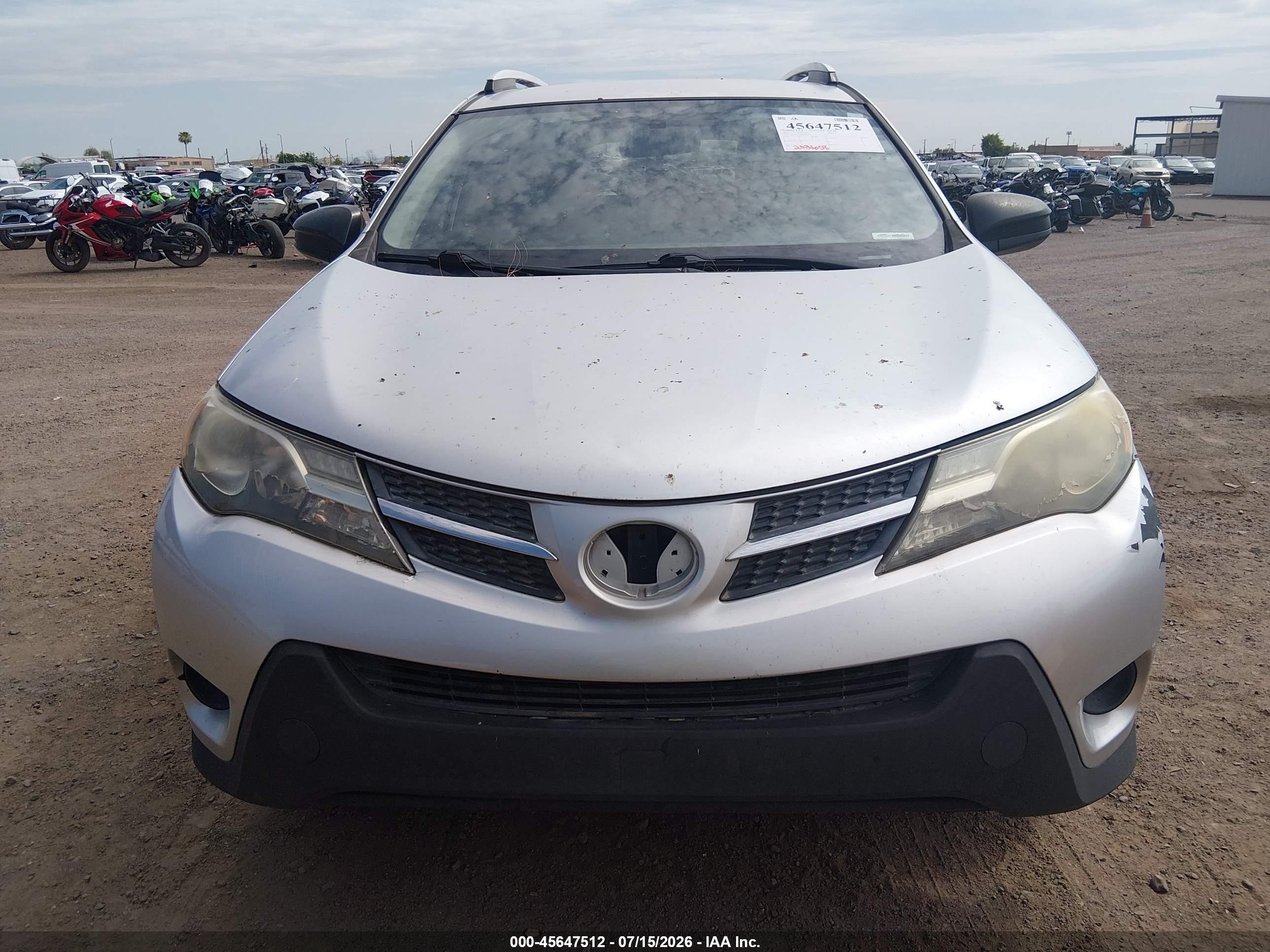 2013 Toyota Rav4 Le Серебряный vin: JTMZFREV8D5014252