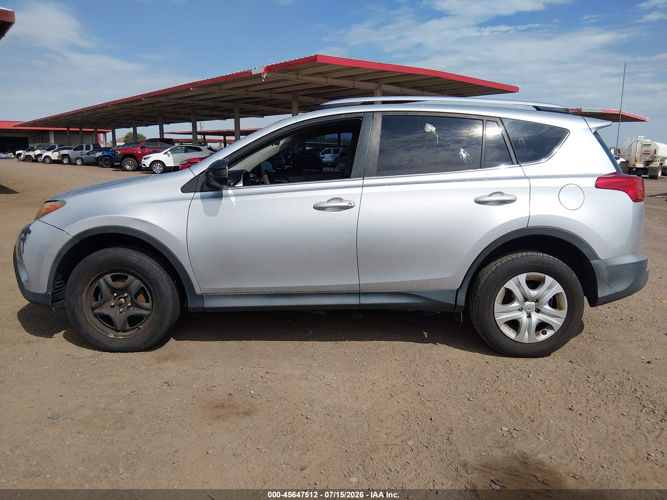 2013 Toyota Rav4 Le Серебряный vin: JTMZFREV8D5014252