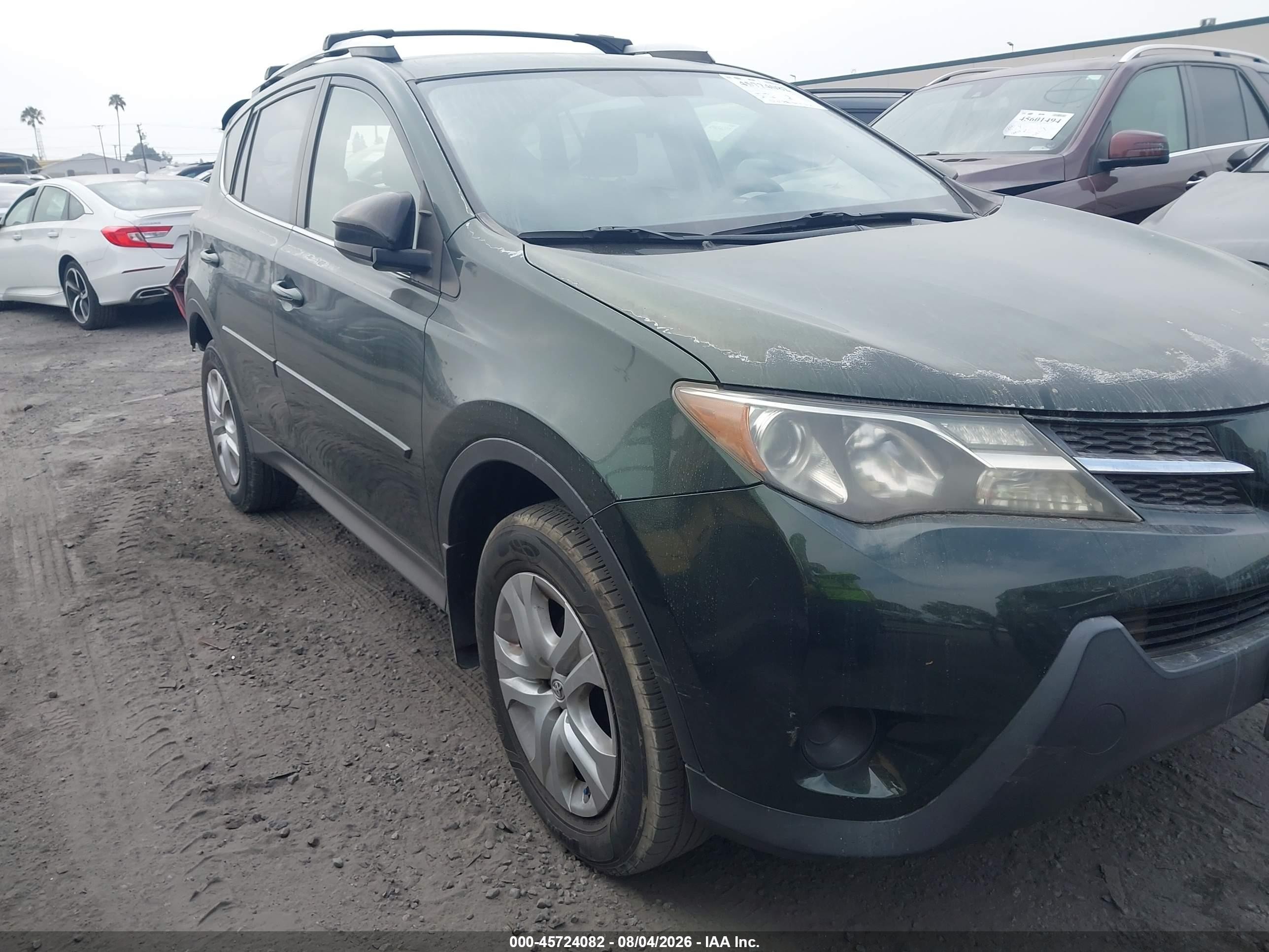 2013 Toyota Rav4 Le Green vin: JTMZFREV8D5017894