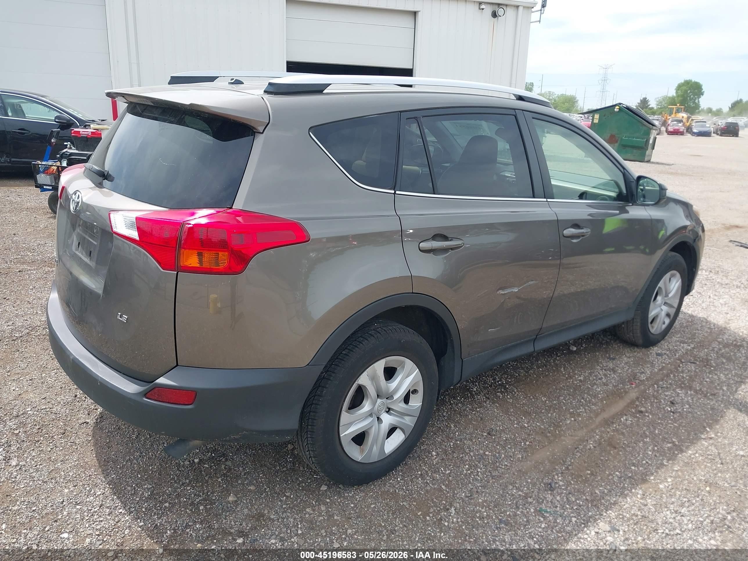 2013 Toyota Rav4 Le Brown vin: JTMZFREV8DD003404