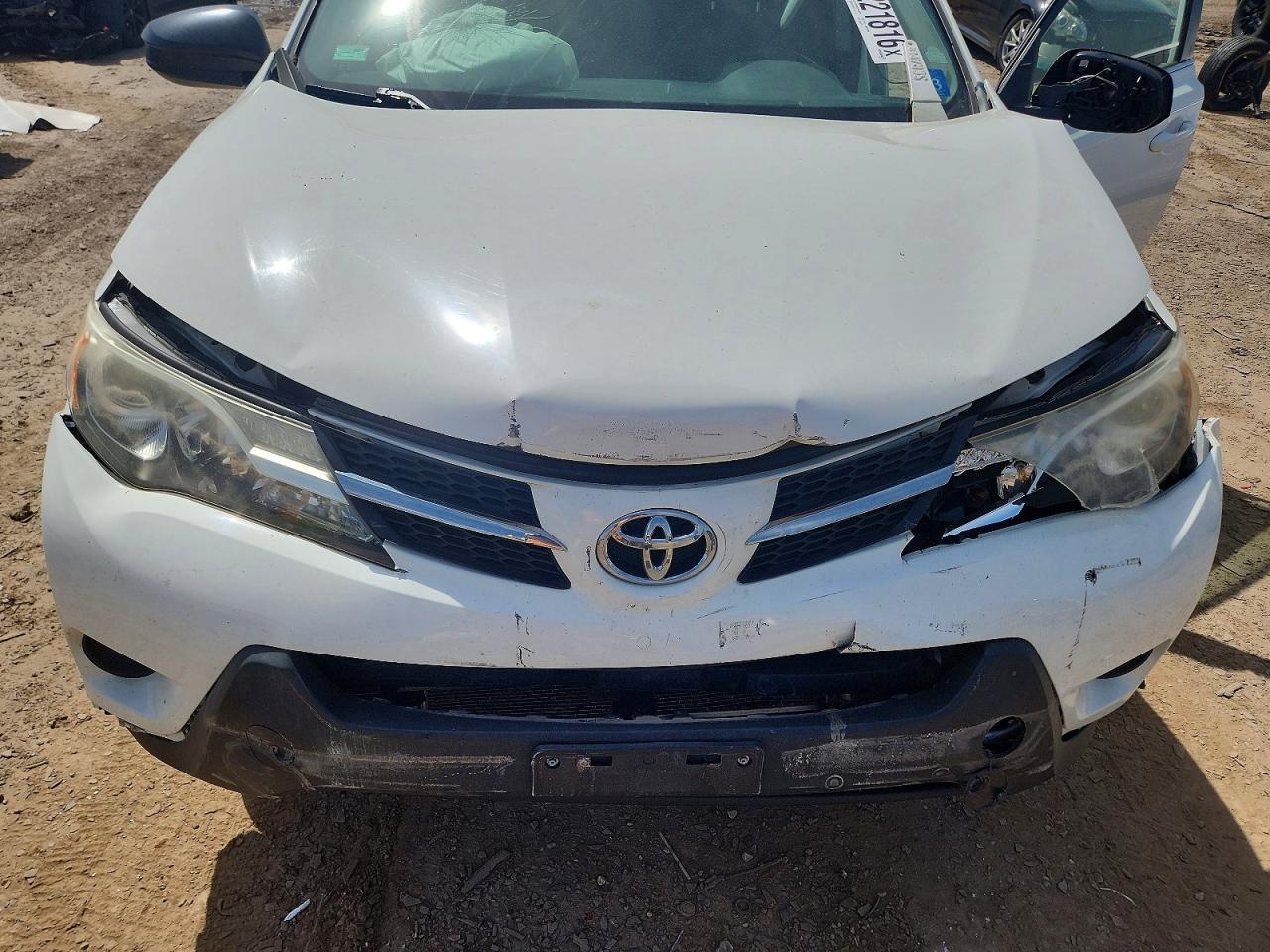 2014 Toyota Rav4 Le Белый vin: JTMZFREV8EJ014891