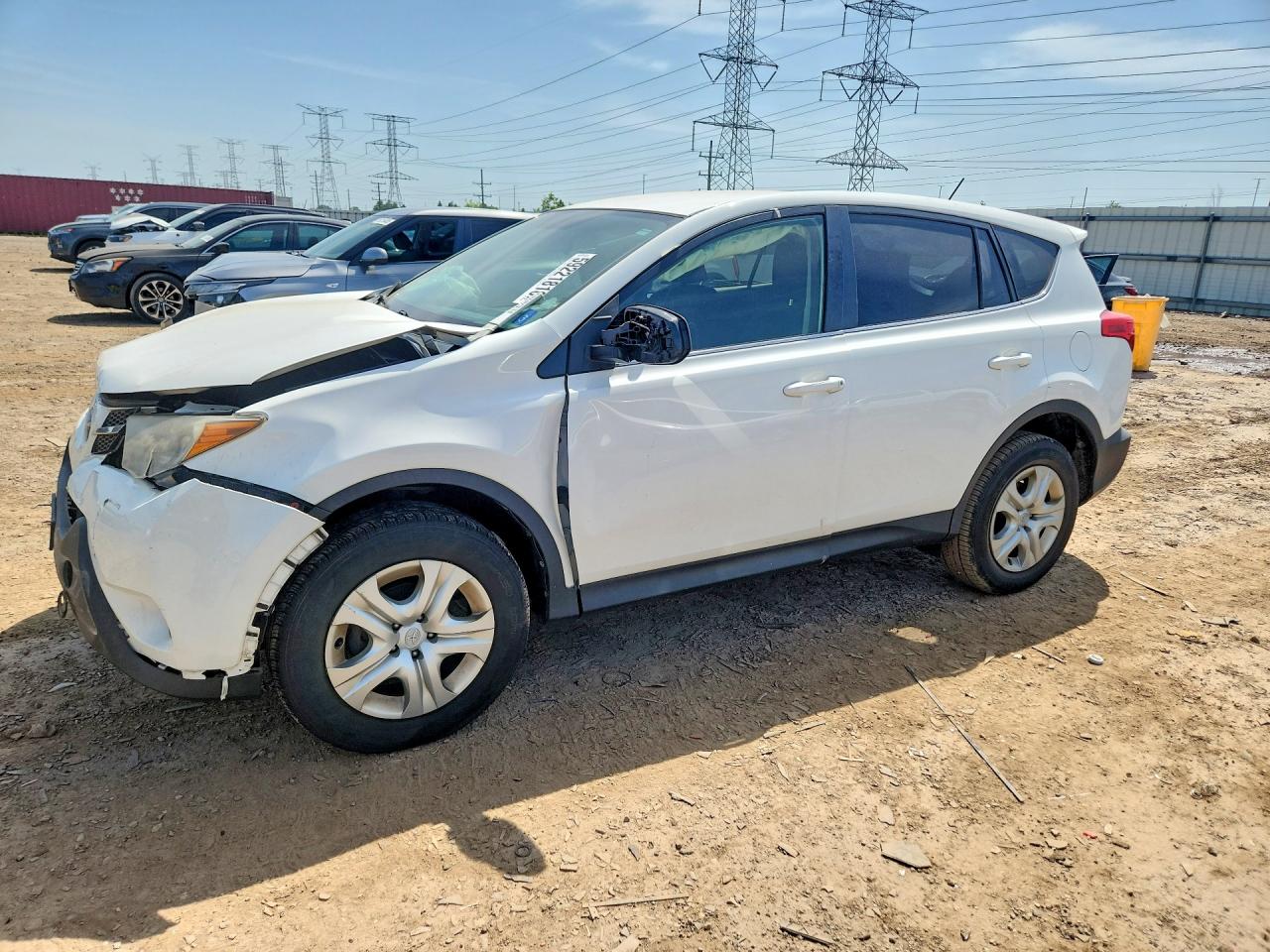 2014 Toyota Rav4 Le Белый vin: JTMZFREV8EJ014891