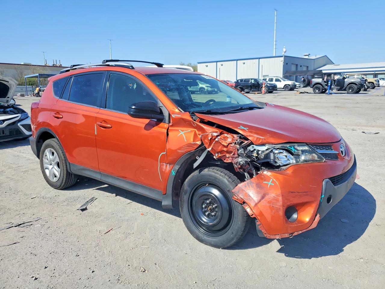 2015 Toyota Rav4 Le Оранжевый vin: JTMZFREV8FD069888