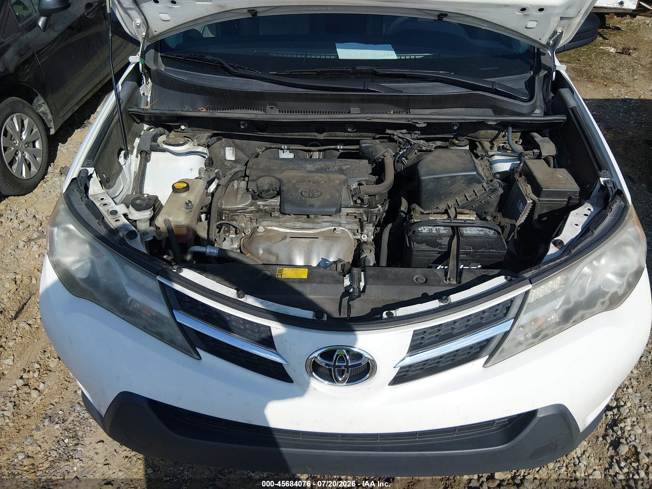 2013 Toyota Rav4 Le Белый vin: JTMZFREV9D5000487