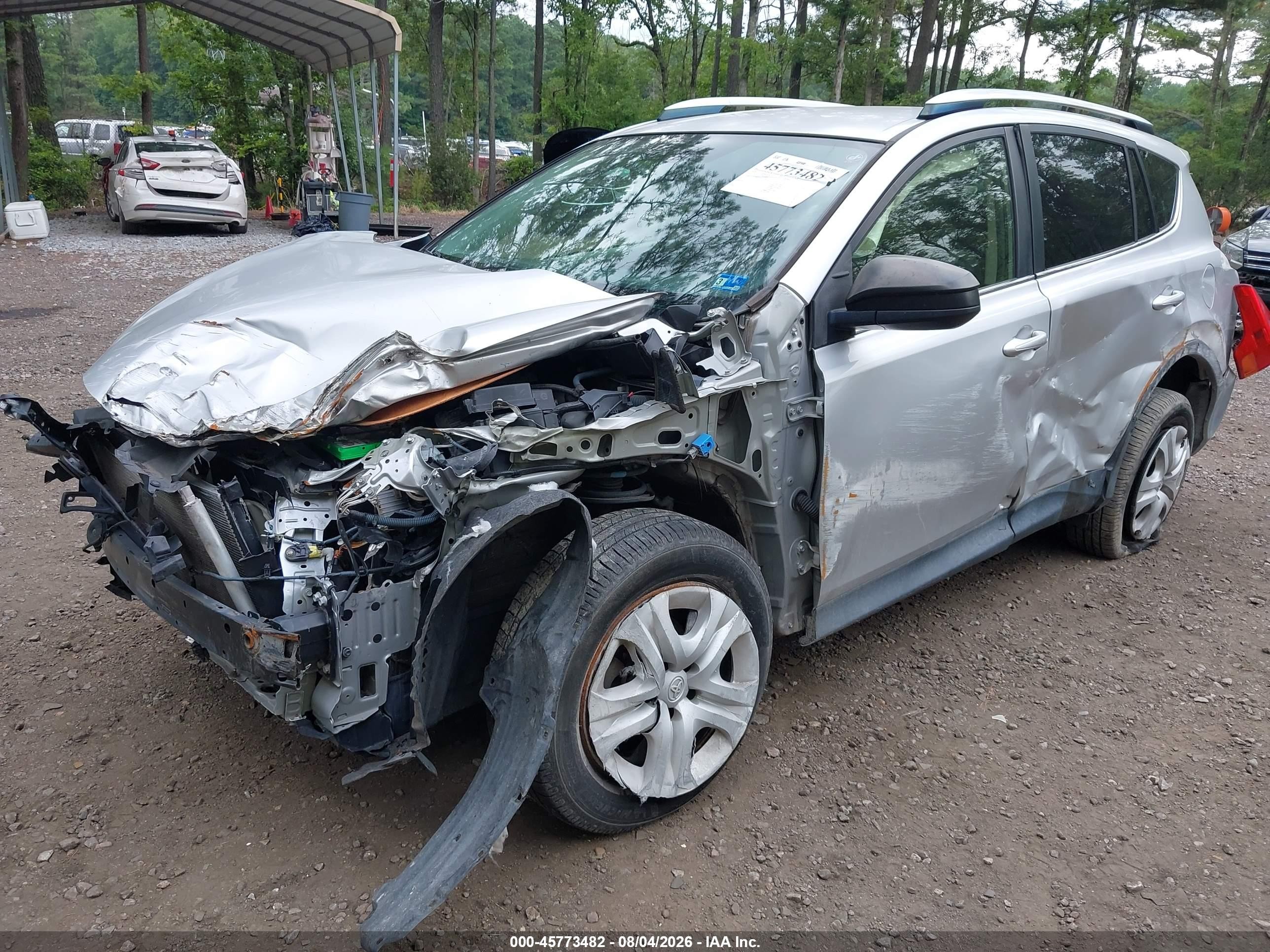 2013 Toyota Rav4 Le Silver vin: JTMZFREV9DD011253