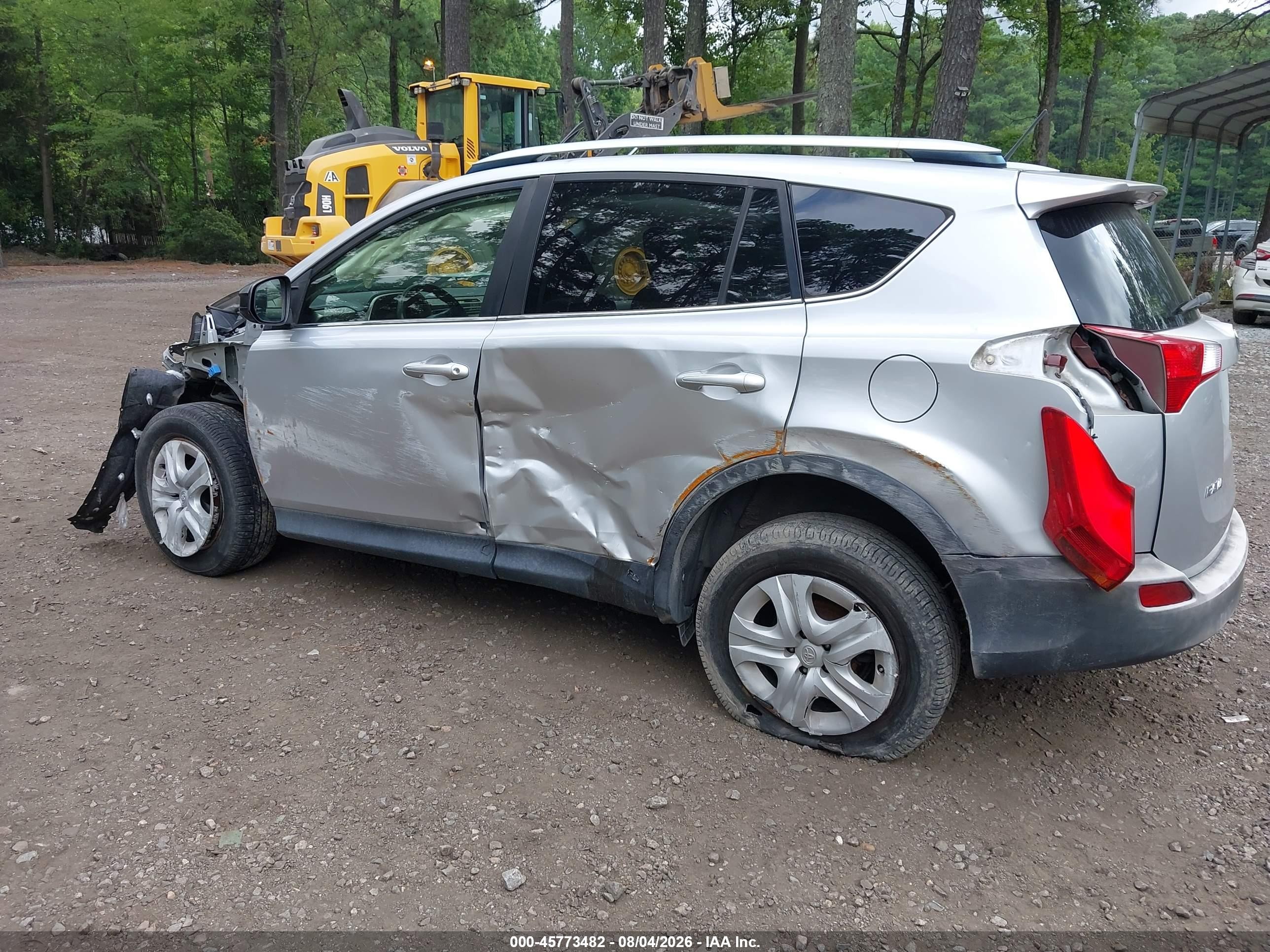 2013 Toyota Rav4 Le Silver vin: JTMZFREV9DD011253