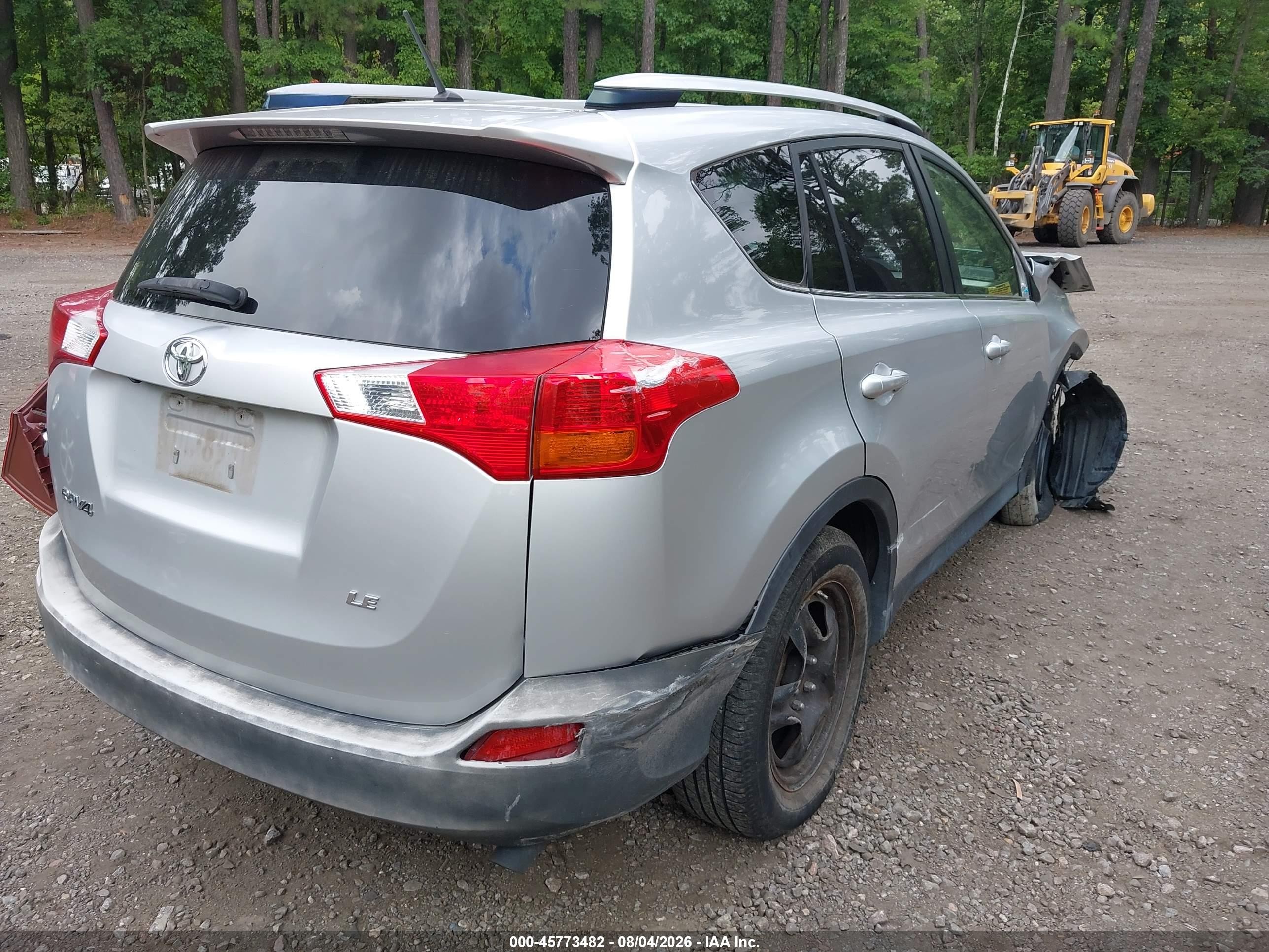 2013 Toyota Rav4 Le Silver vin: JTMZFREV9DD011253