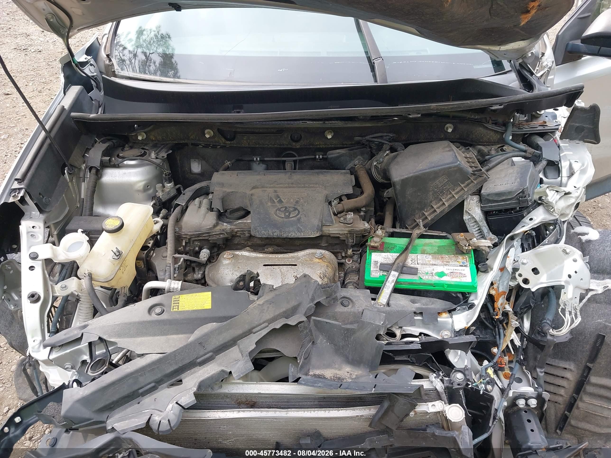 2013 Toyota Rav4 Le Silver vin: JTMZFREV9DD011253